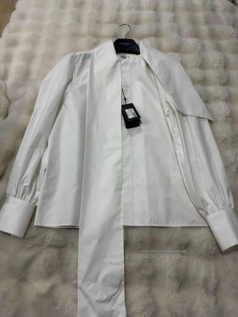 Saint Laurent Paris Saint Laurent Paris Large Butterfly Bow Shirt Size S / US 4 / IT 40 - 1 Thumbnail