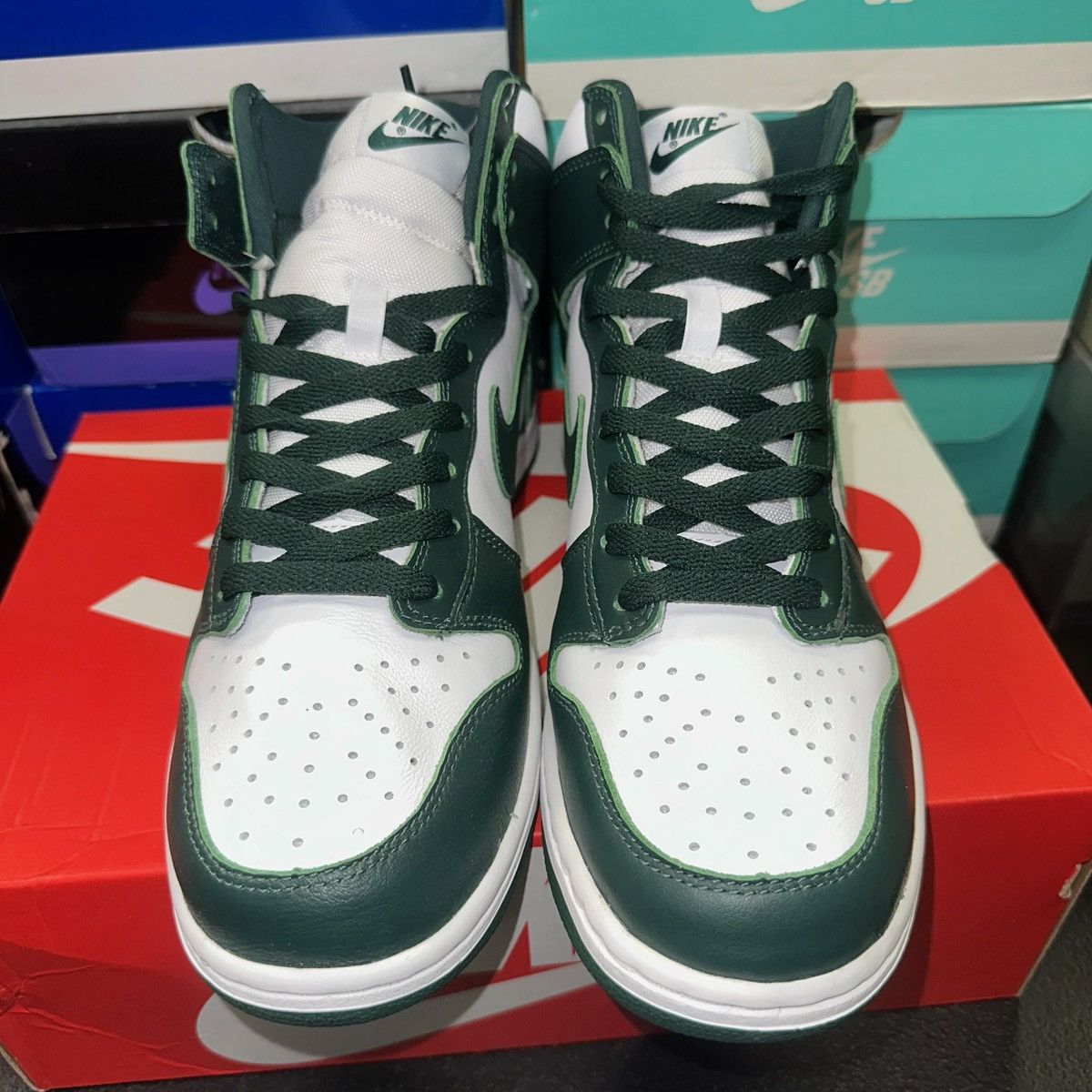 Nike Size 10.5 - Nike Dunk High SP Men's Spartan Green CZ8149 100 Size US 10.5 / EU 43-44 - 4 Thumbnail