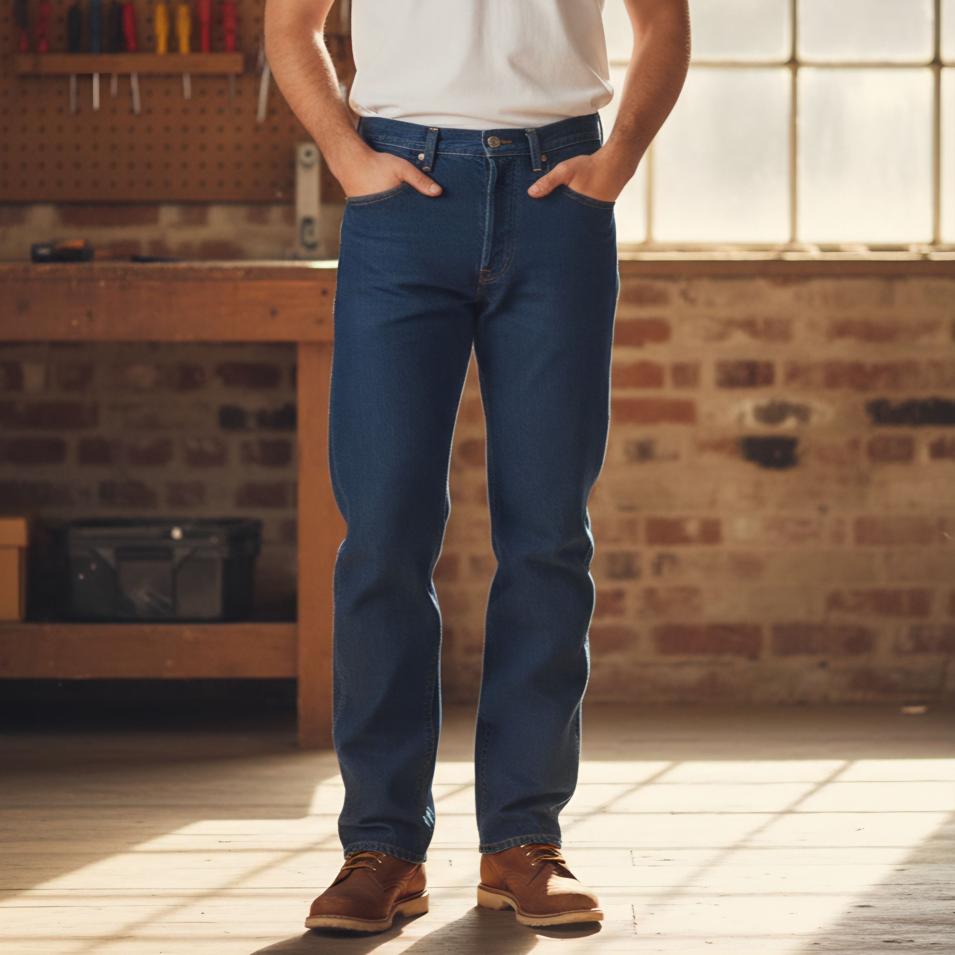 Rustler Rustler 34x32" Men's Pants Jeans Blue Cotton Denim 4 Pocket Size US 34 / EU 50 - 10 Thumbnail