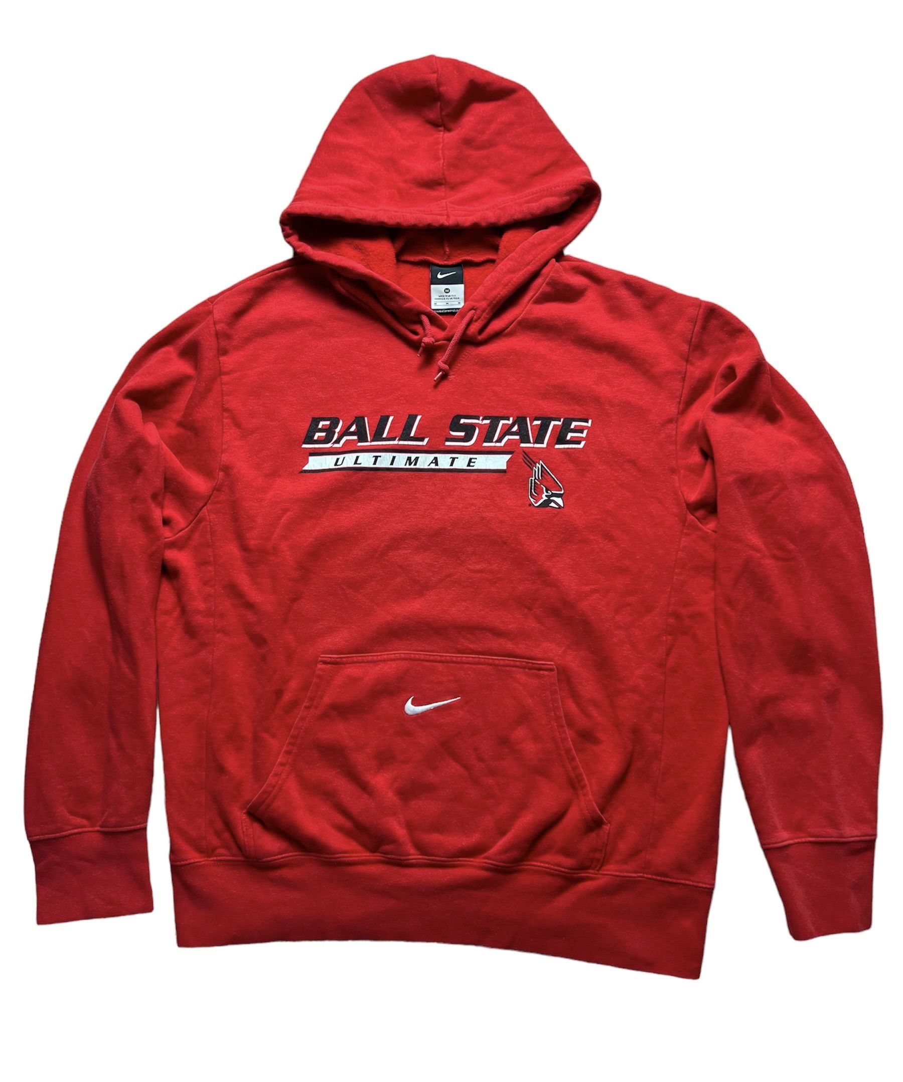 image of Nike Ball State Ultimate Basketball Hoodie in Red, Men's (Size Medium)