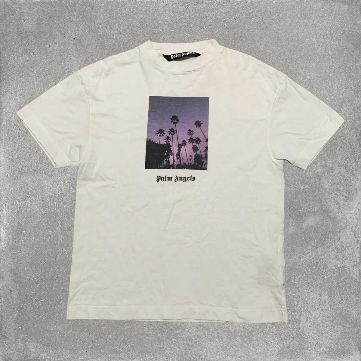 Palm Angels Palm Angels Small Palm Tree Graphic White Tee Size US S / EU 44-46 / 1 - 1 Thumbnail