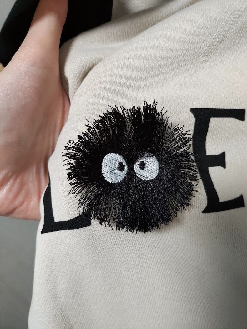 Loewe LOEWE Black Fuzzy Hooded Sweatshirt Size US XS / EU 42 / 0 - 3 Thumbnail