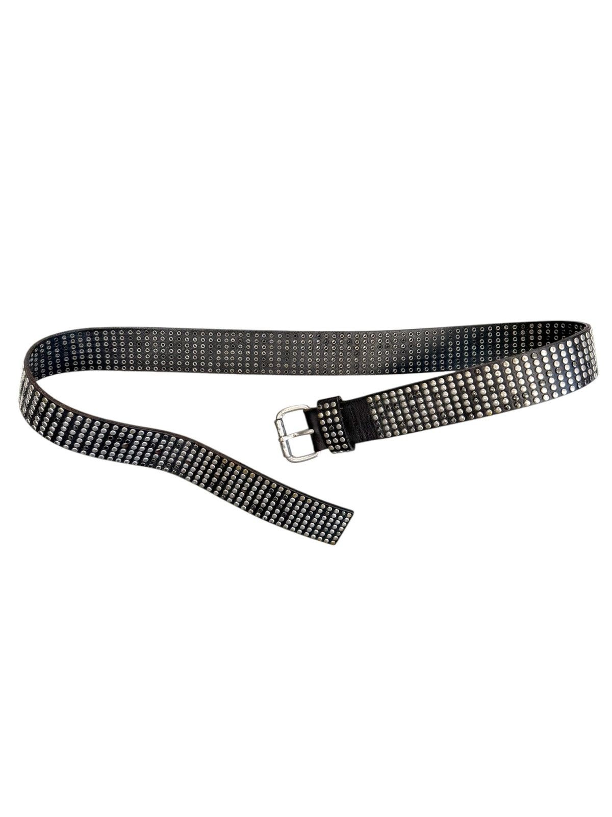 Japanese Brand Vintage Leather Metal Studed belt Punk Number Nine style Size ONE SIZE - 5 Thumbnail