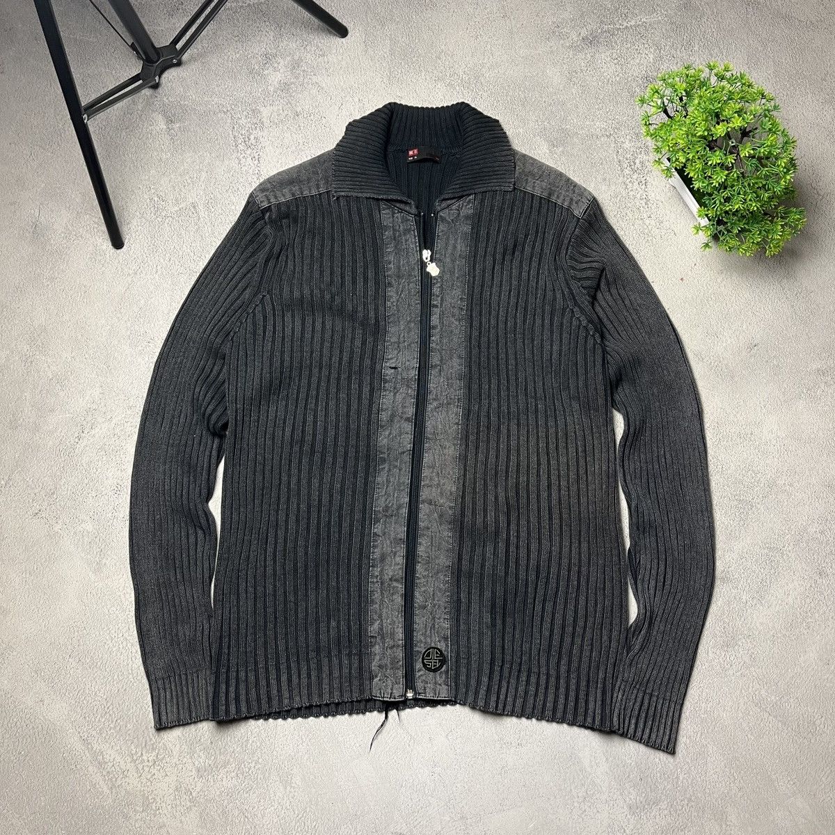 トップス y2k zip knit archive y2k zip knit archive
