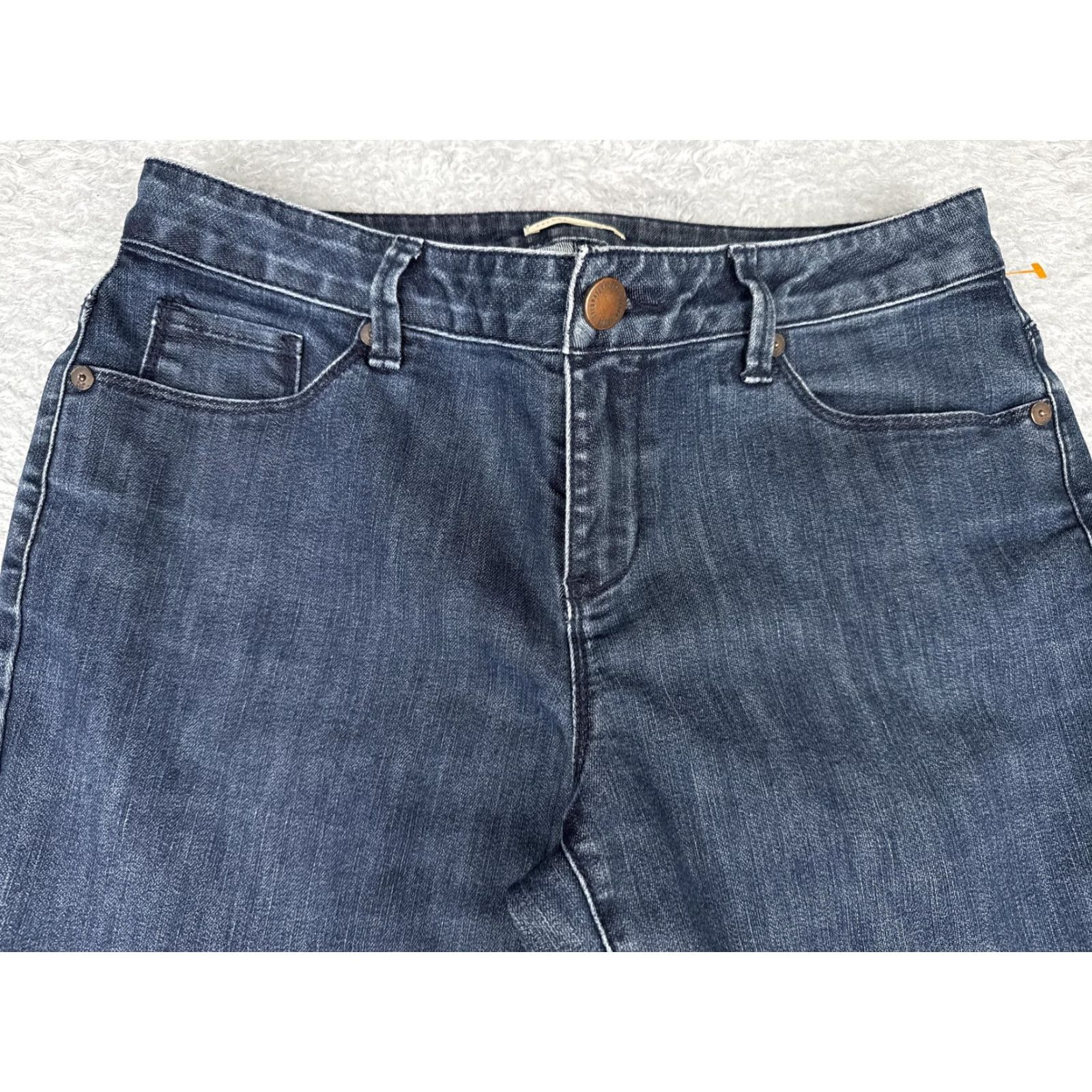 Coldwater Creek Coldwater Creek Jeans Womens Petite 8 Blue Denim Straight Leg Mid Rise Stretch Jeans Size 30" / US 8 / IT 44 - 4 Thumbnail