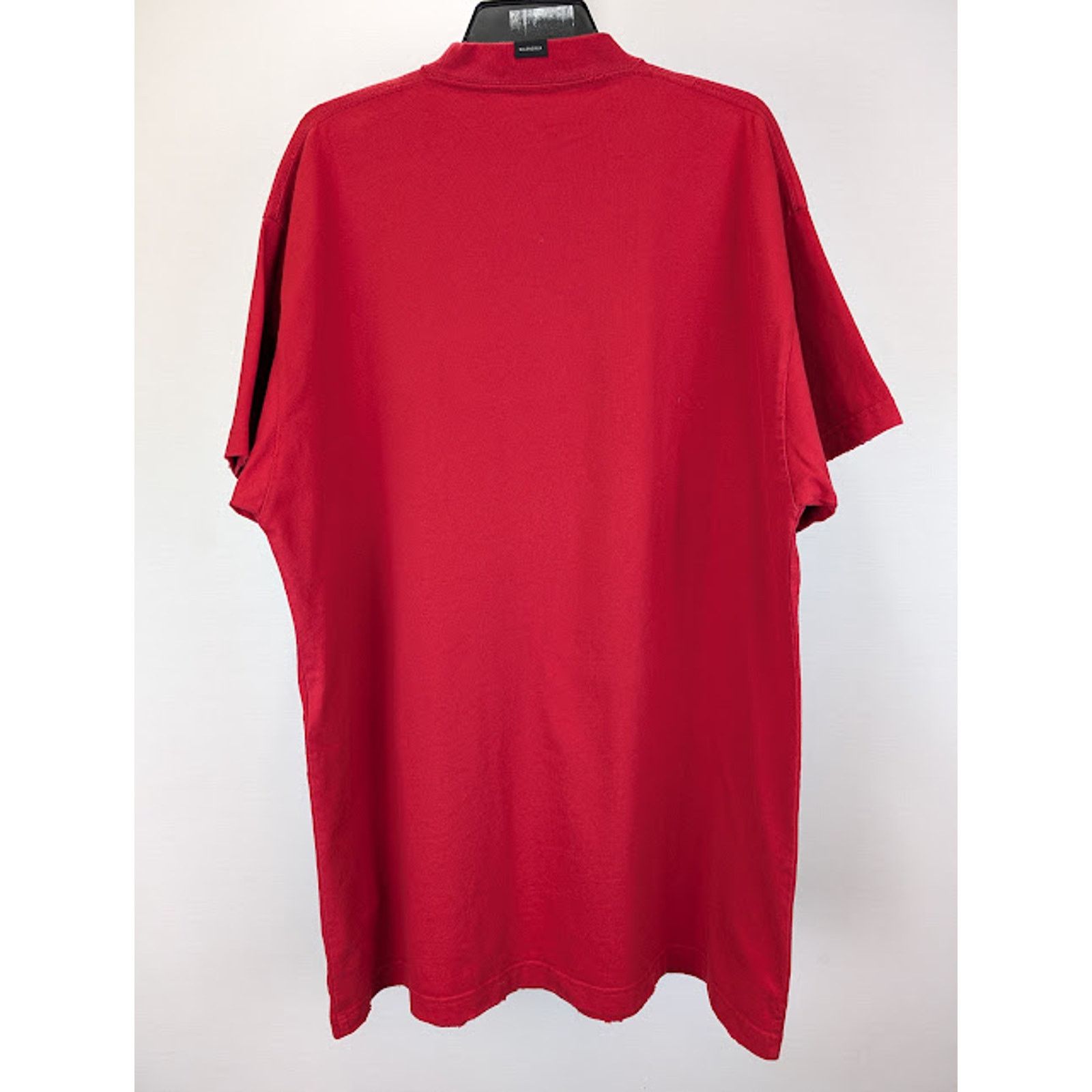 Balenciaga o1rshd1 Oversized T-Shirt in Faded Red Size US S / EU 44-46 / 1 - 9 Thumbnail