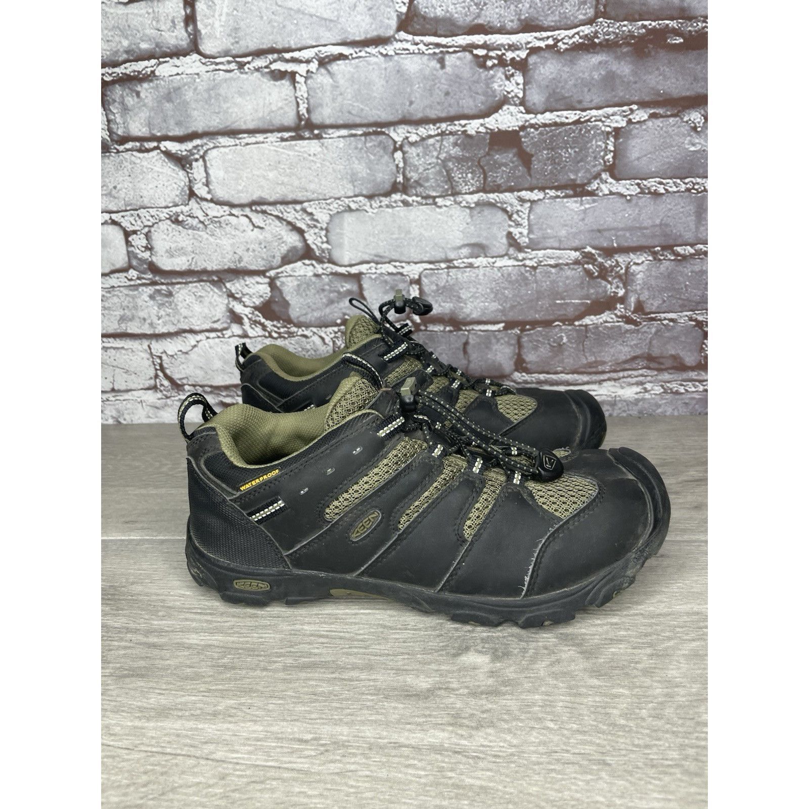 KEEN KEEN 1011760 Koven Olive Black Green Hiking Waterproof Shoes Size US 5.5 / EU 38 - 20 Thumbnail