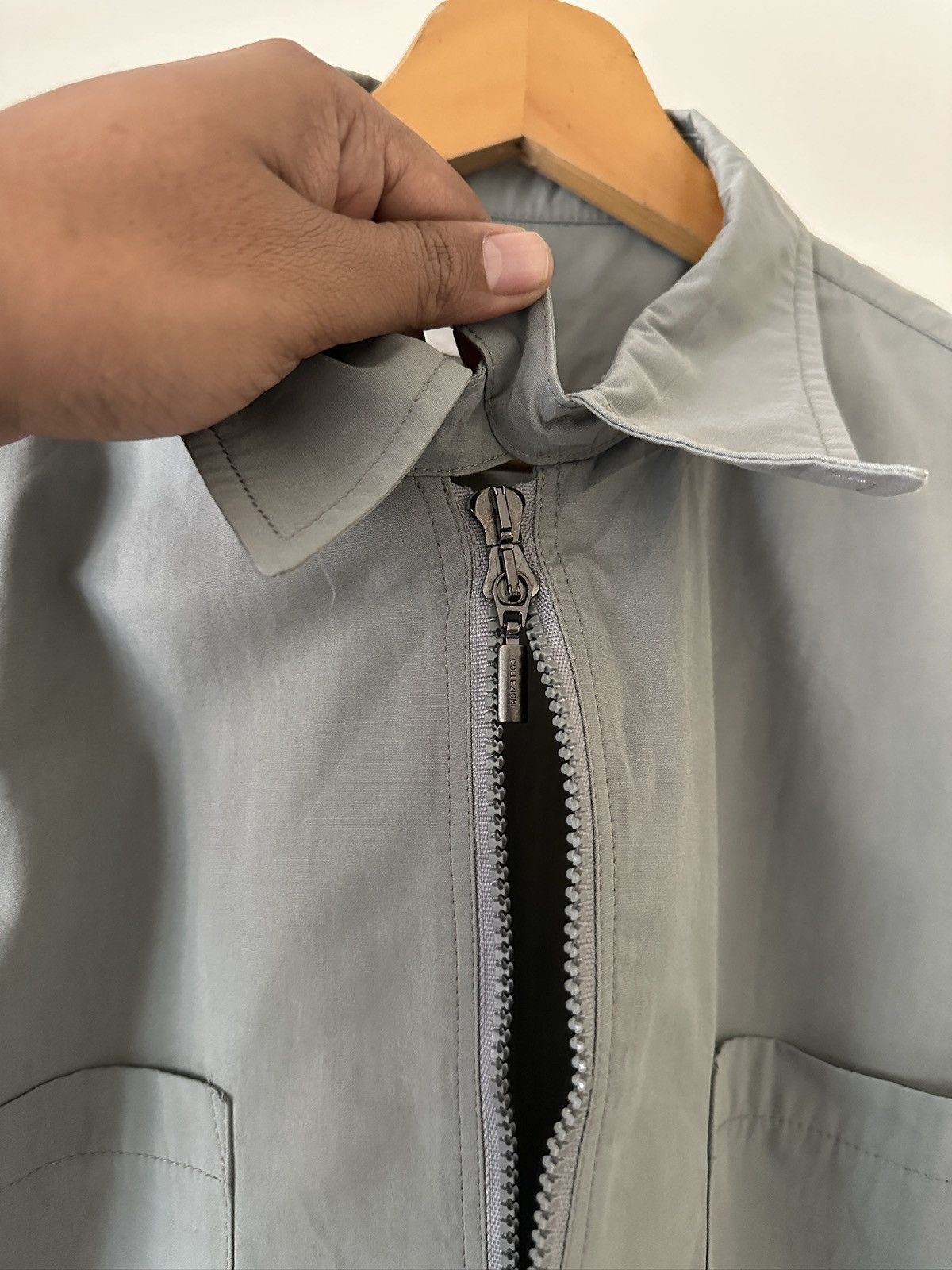 Armani Collezioni 1990s Armani Collezioni Nylon Blend Work Jacket Size US L / EU 52-54 / 3 - 8 Thumbnail