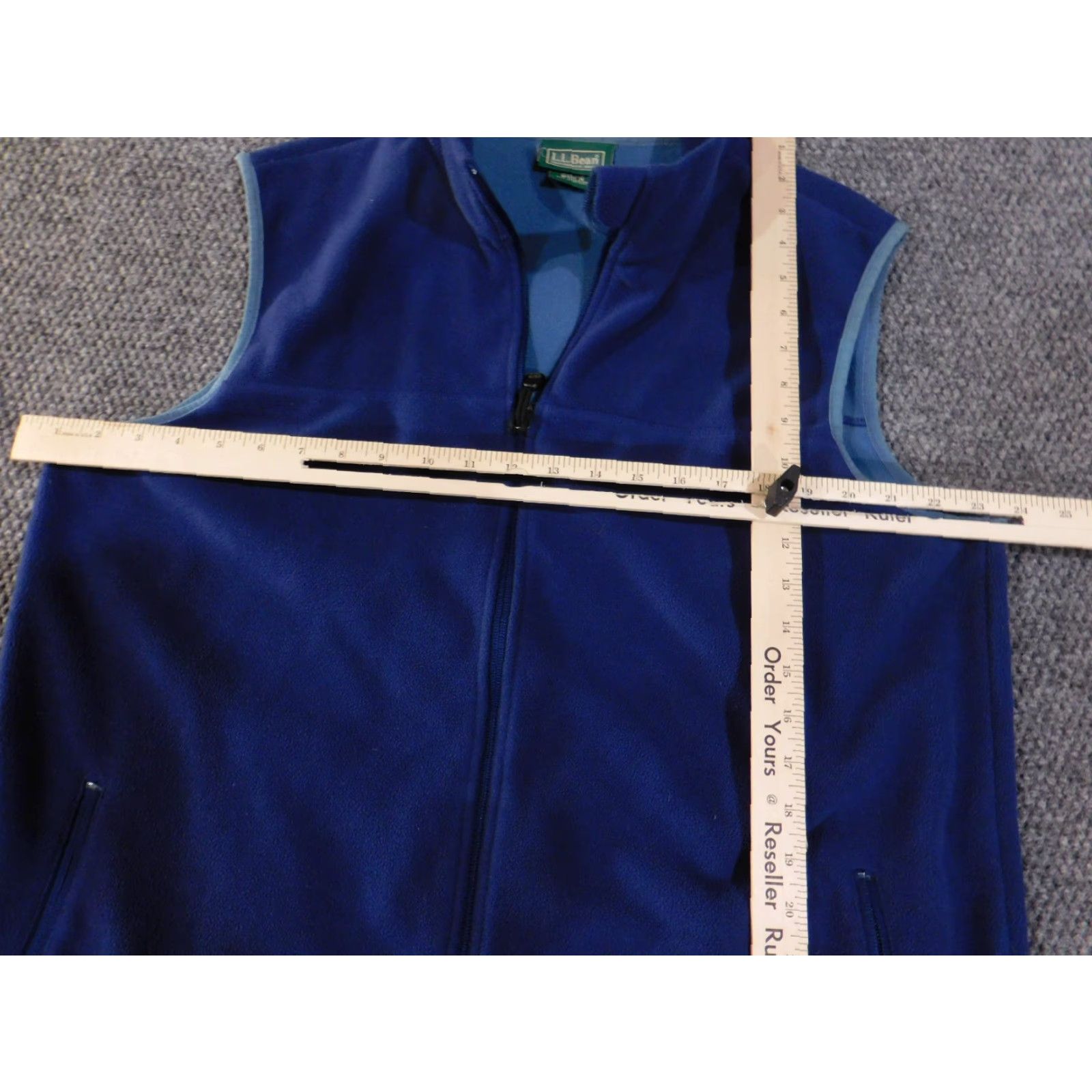 Vintage LL Bean Fleece Vest Mens Large Tall Blue Full Zip Outdoor Hiking Warm Size US L / EU 52-54 / 3 - 4 Thumbnail