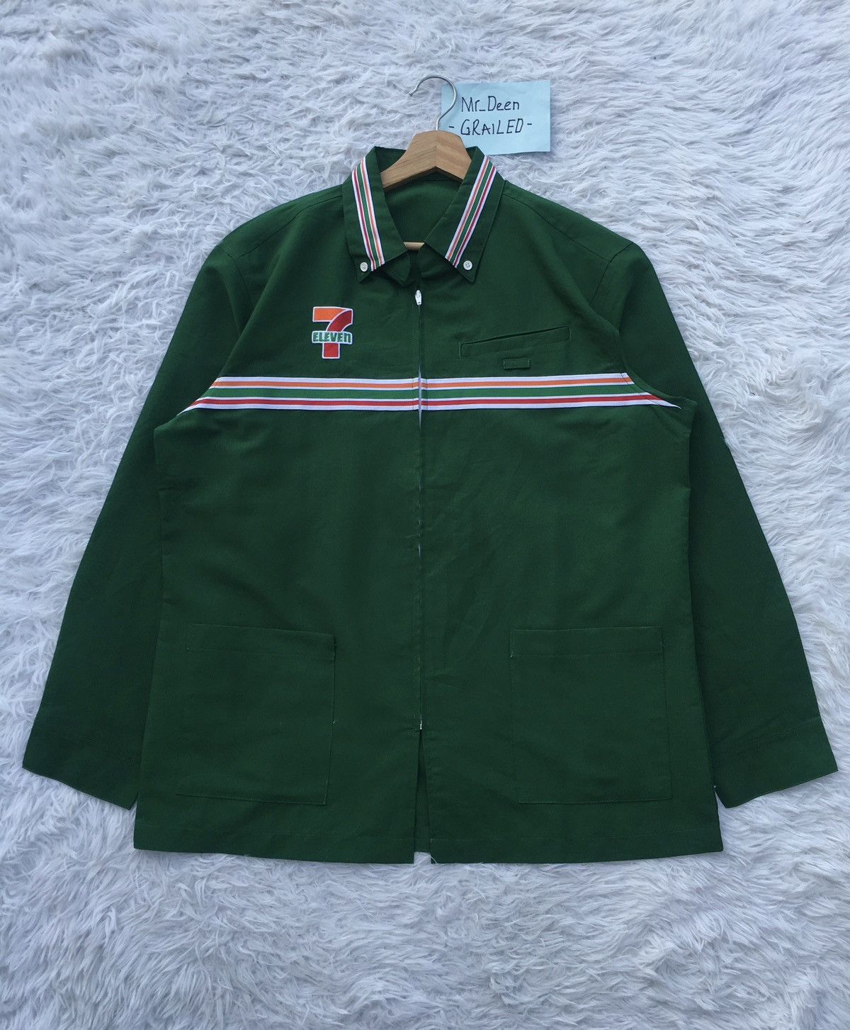Japanese Brand Rare 7 Eleven Uniform Staff Long sleeve Shirt Size US XL / EU 56 / 4 - 1 Thumbnail