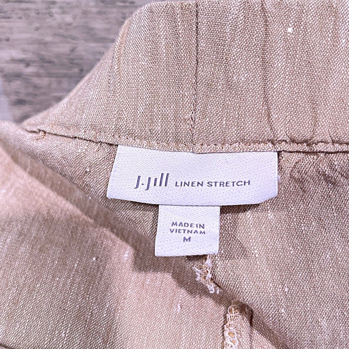 Other J JILL Linen Stretch Ankle Pants Khaki Womens Medium Size 30" / US 8 / IT 44 - 6 Thumbnail
