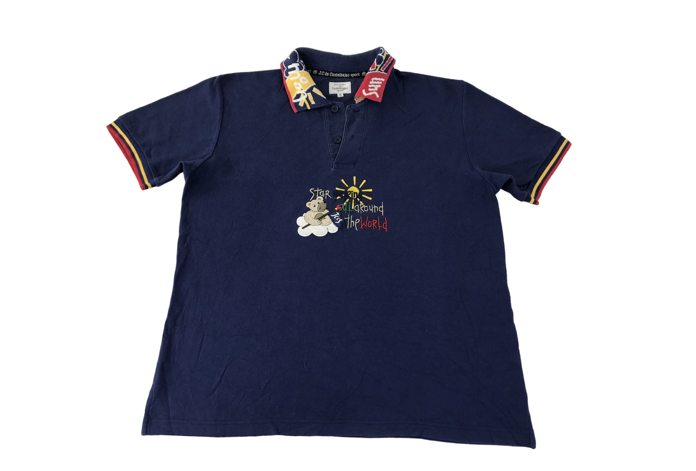 Jean Charles De Castelbajac 90s Jean Charles De Castelbajac Sport Bear Tee T-shirt Polo Size US S / EU 44-46 / 1 - 1 Thumbnail