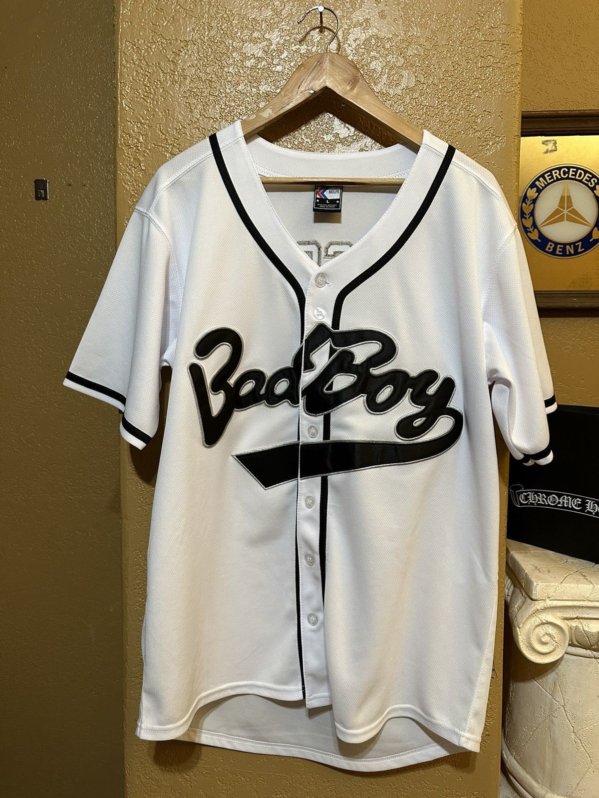 Rap Tees × Vintage The Notorious BIG Biggie Bad Boy Records Jersey Large Size US L / EU 52-54 / 3 - 1 Thumbnail