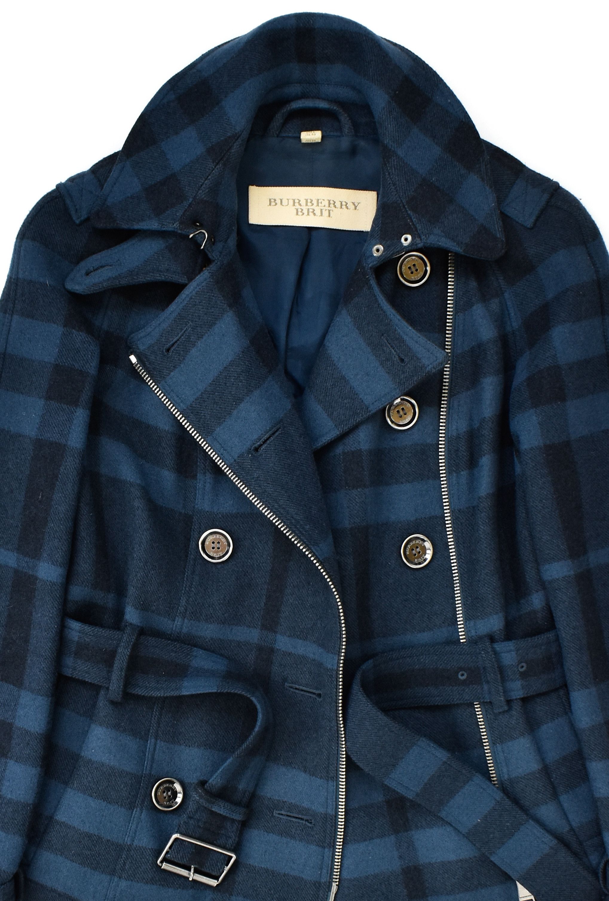 Burberry BURBERRY Brit Full Nova Check Wool Trench Coat Belted Jacket Size M / US 6-8 / IT 42-44 - 9 Thumbnail