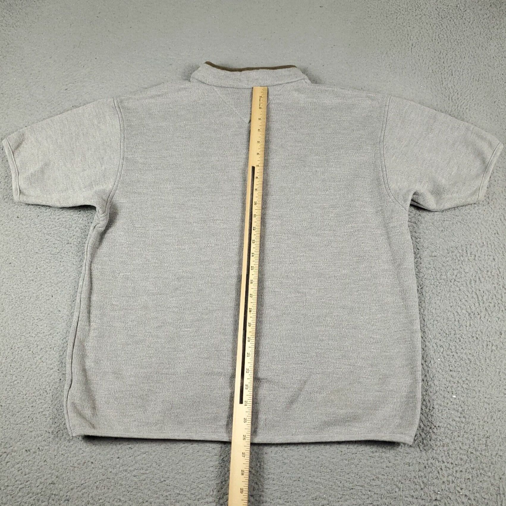 Tommy Hilfiger Tommy Hilfiger Sweater Mens Large Gray 1/4 Zip Pullover Short Sleeve Knit Size US L / EU 52-54 / 3 - 5 Thumbnail
