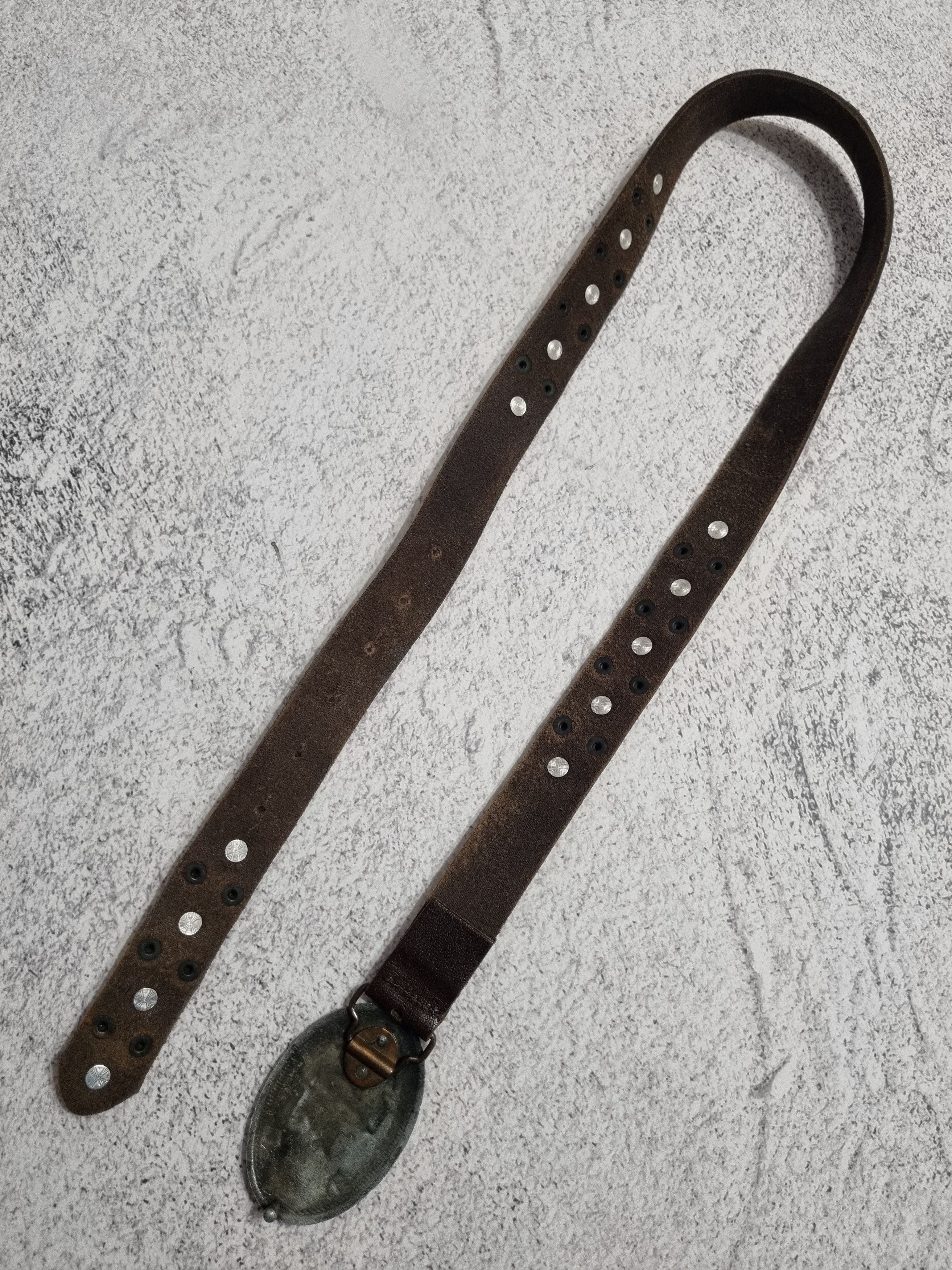 Vintage Vintage Dsquared Logo Leather Studded Belt Size ONE SIZE - 8 Thumbnail