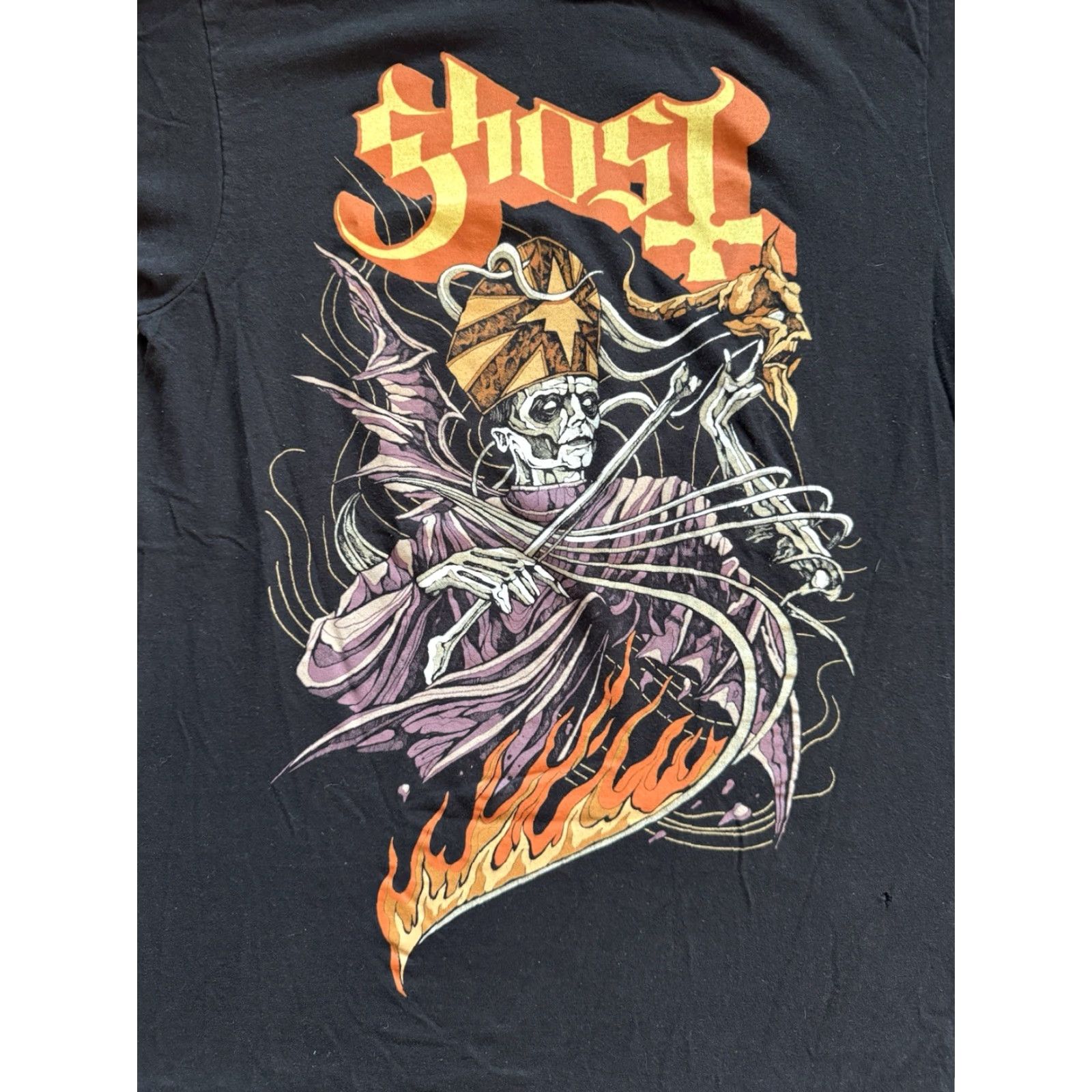 Vintage VINTAGE Ghost North American 2023 Concert Shirt S Men's Black Cotton Double-Sided Crew Neck Graphic Print Logo Size US S / EU 44-46 / 1 - 2 Thumbnail