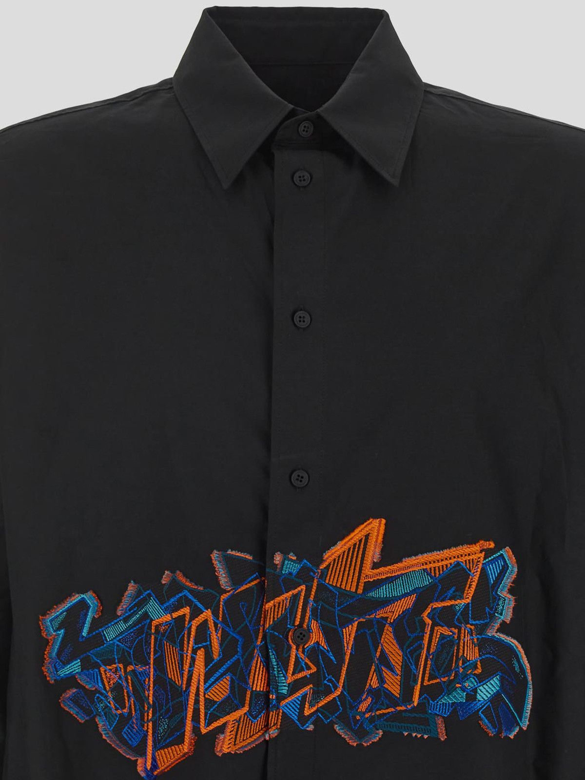 Off-White o1gr1nt1124 Graf Coupe' Over Shirt in Black Size US L / EU 52-54 / 3 - 3 Thumbnail