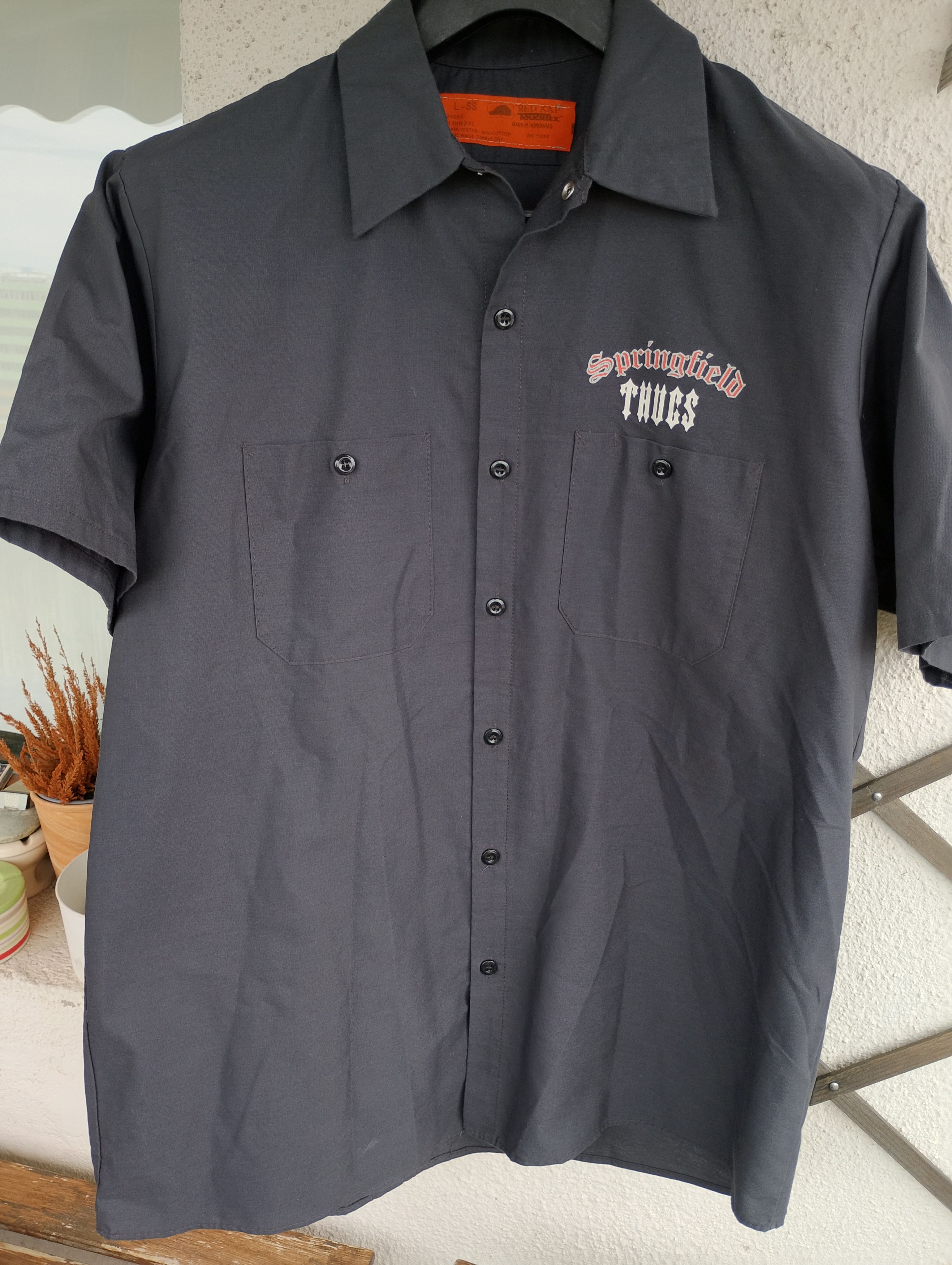 The Simpsons The Simpsons Vtg 2000 Red Kap Work Shirt sz L Size US L / EU 52-54 / 3 - 2 Thumbnail