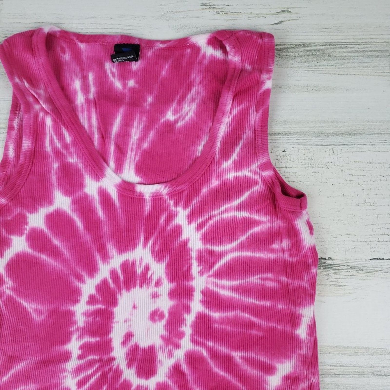 Other NWOT Point Sportswear Tie Dye Pink Spiral Tank Top Medium Size M / US 6-8 / IT 42-44 - 4 Thumbnail