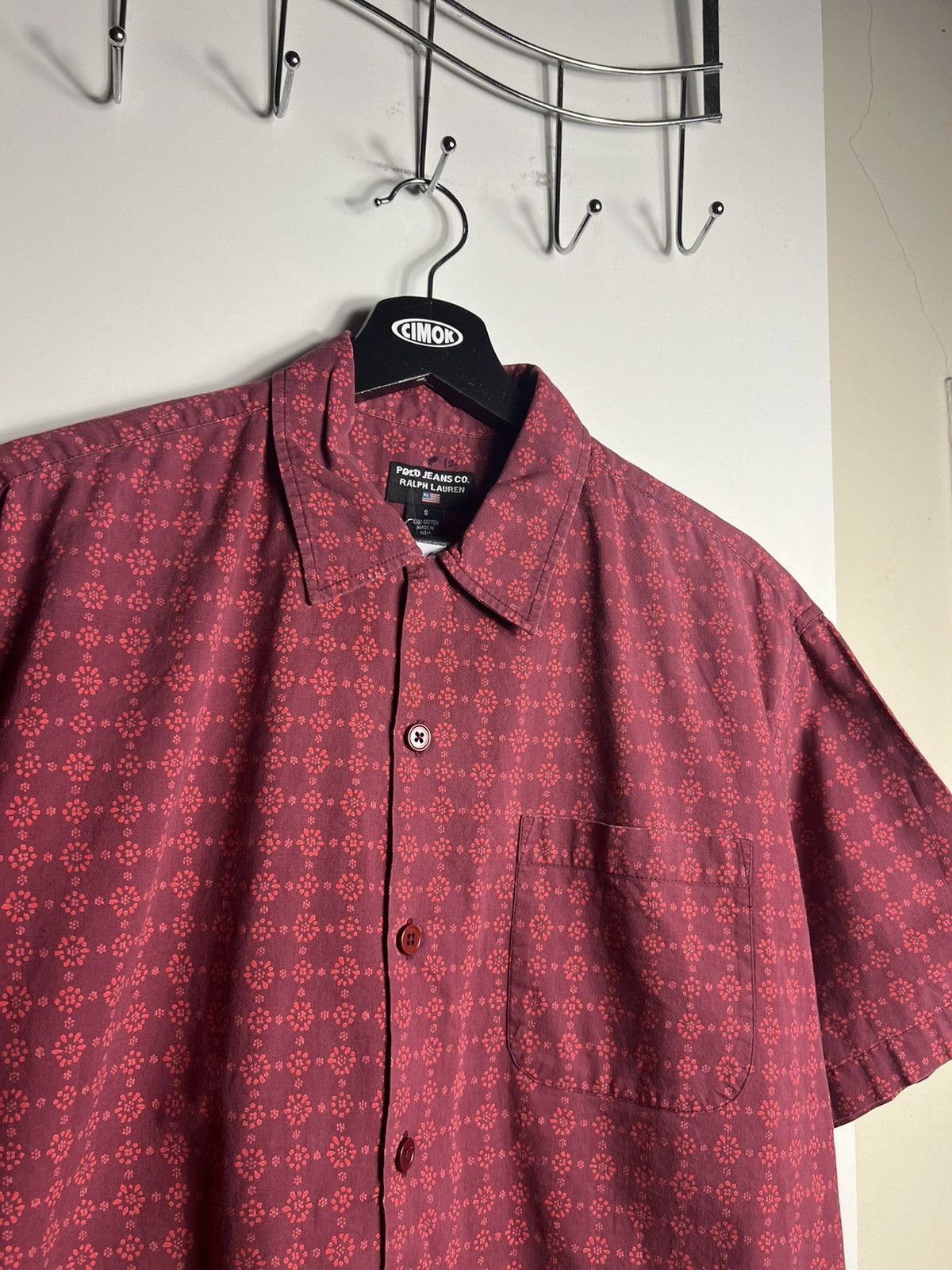 Polo Ralph Lauren × Ralph Lauren × Vintage Vintage 90s Polo Jeans Co. Ralph Lauren Button Up Tshirt Size US M / EU 48-50 / 2 - 2 Thumbnail