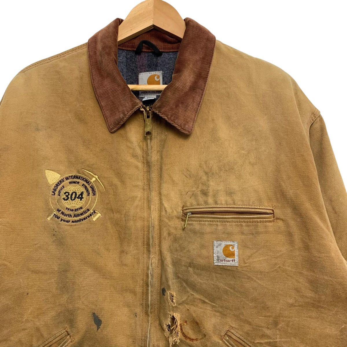 Carhartt 🔥VTG DISTRESSED DETROIT CARHARTT JACKETS Size US XXL / EU 58 / 5 - 2 Thumbnail