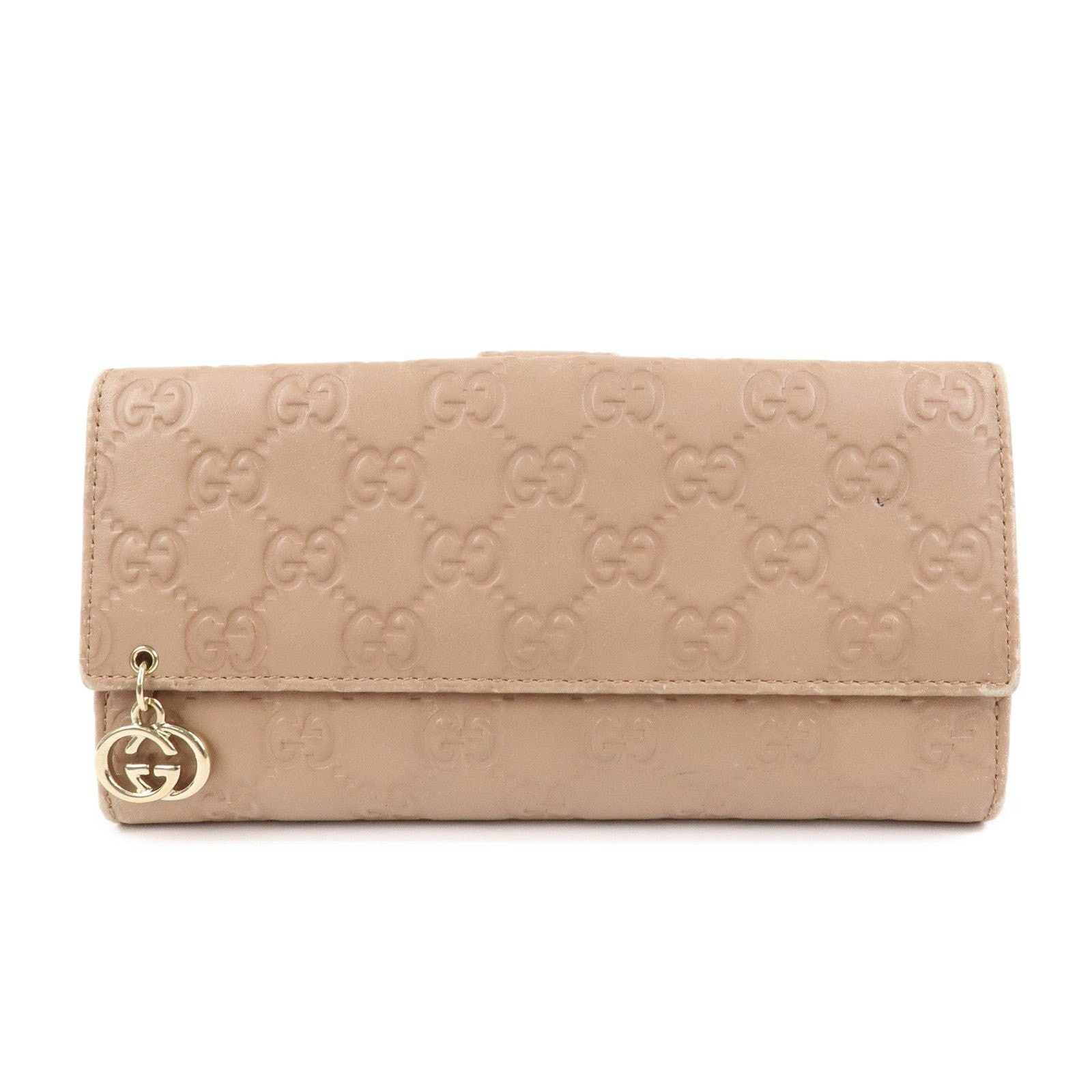 Gucci Gucci Guccissima Interlocking G Leather Wallet Tan Size ONE SIZE - 1 Thumbnail