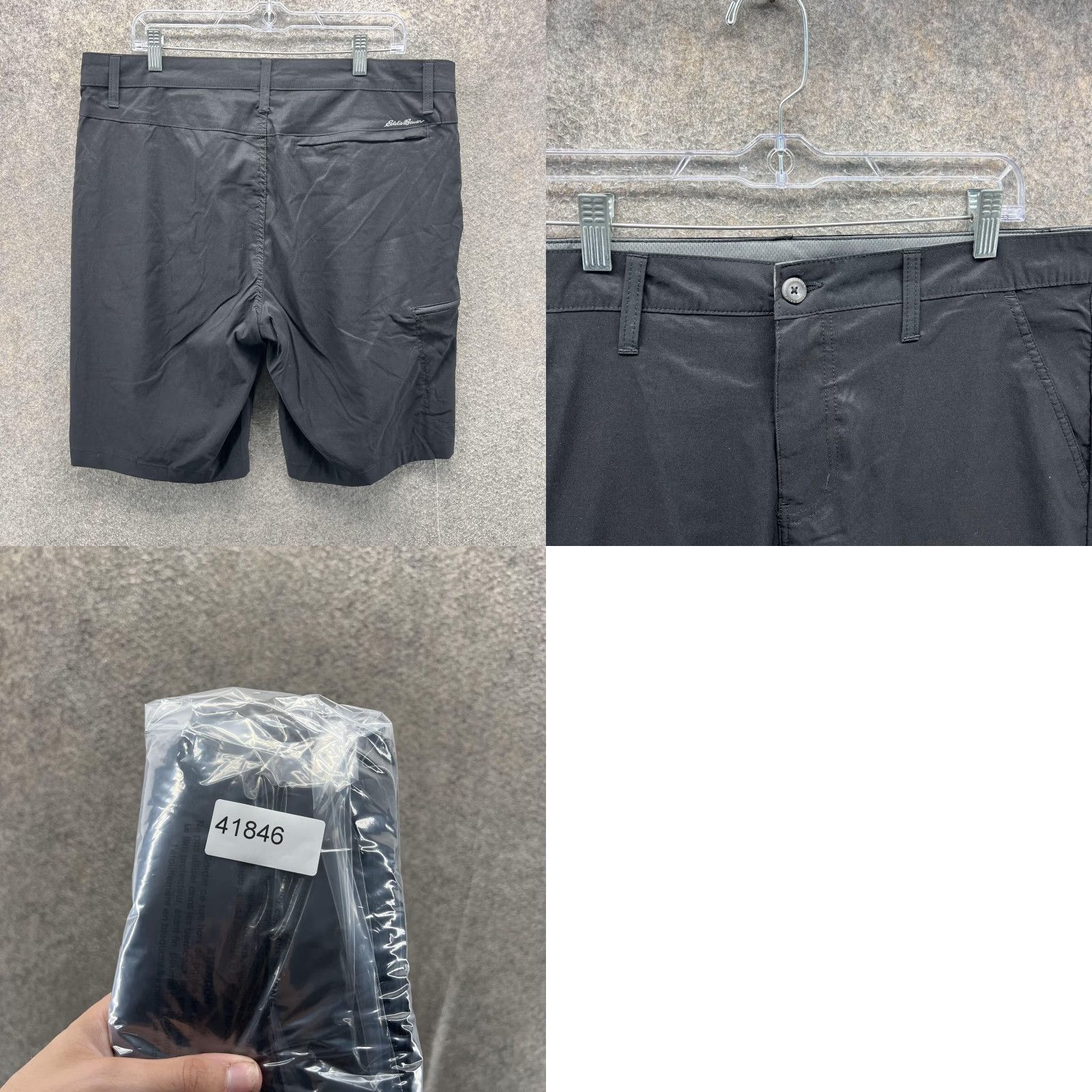 Eddie Bauer Eddie Bauer Shorts Mens 36 Black Nylon Stretch Hiking Zip Pocket 10 Inseam Size US 36 / EU 52 - 8 Thumbnail