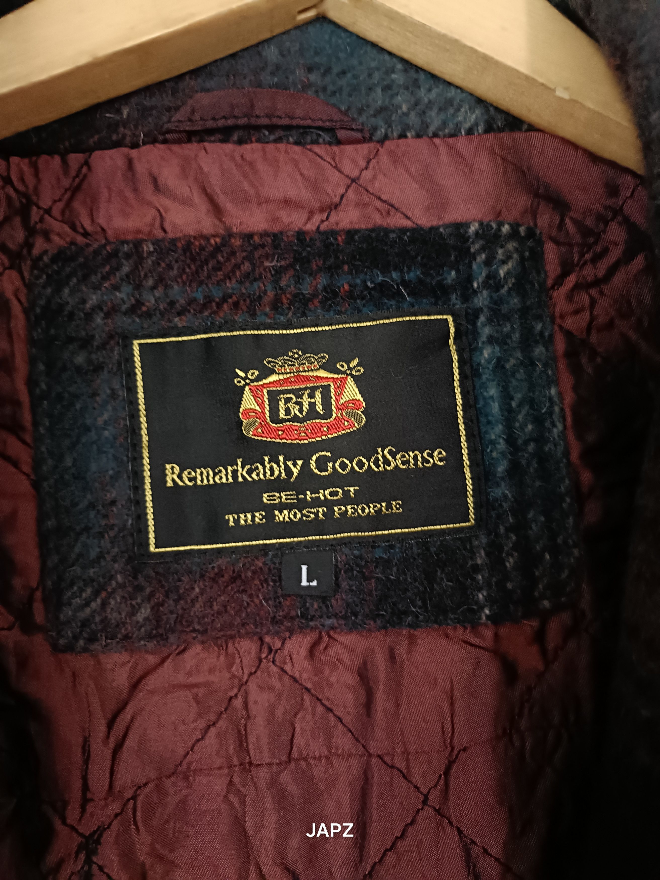 Japanese Brand Vintage be hot heavy weight flannel chore jacket Size US L / EU 52-54 / 3 - 5 Thumbnail