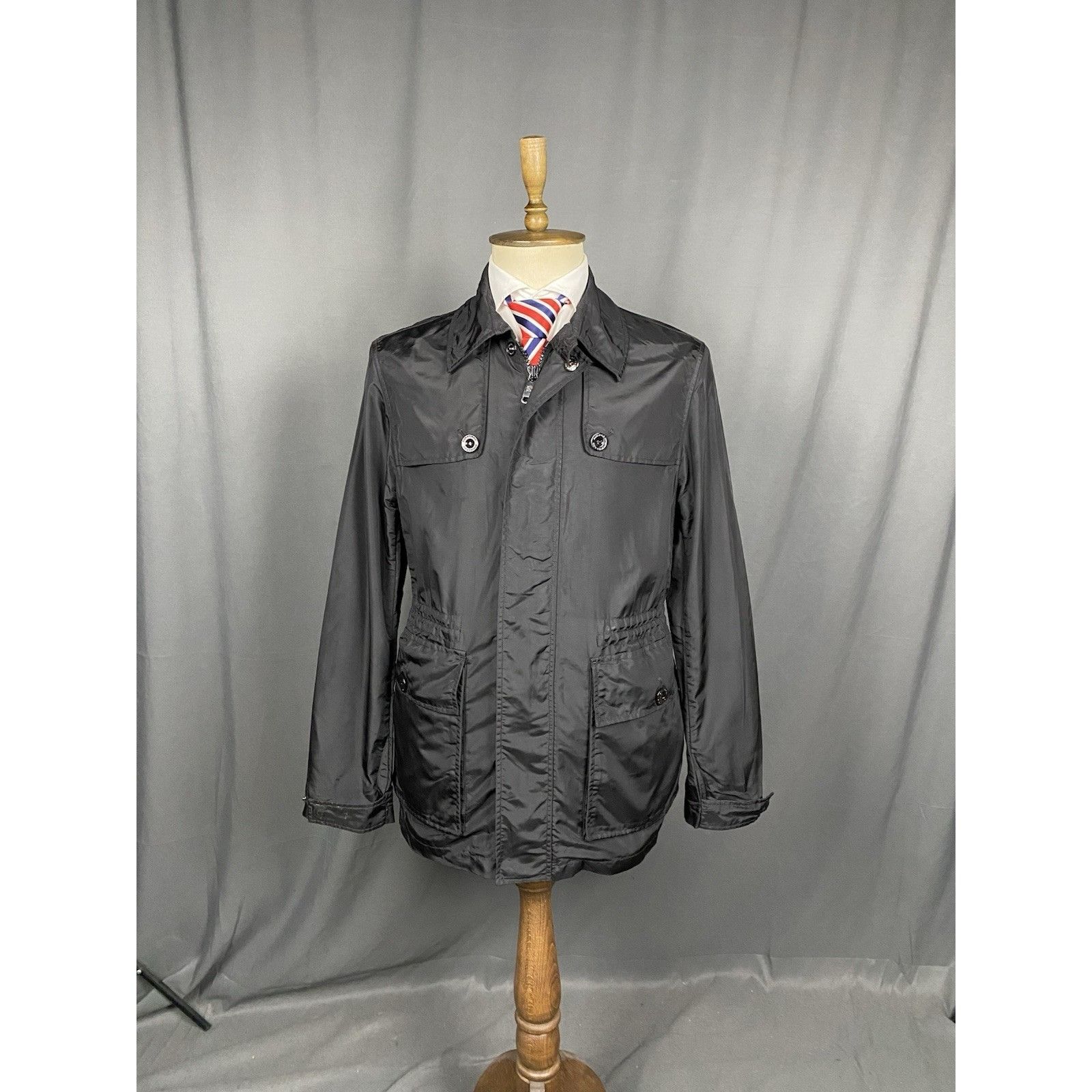 Burberry Burberry Nylon Men's Black Utility Multipocket Sportcoat Jac Size US L / EU 52-54 / 3 - 3 Thumbnail