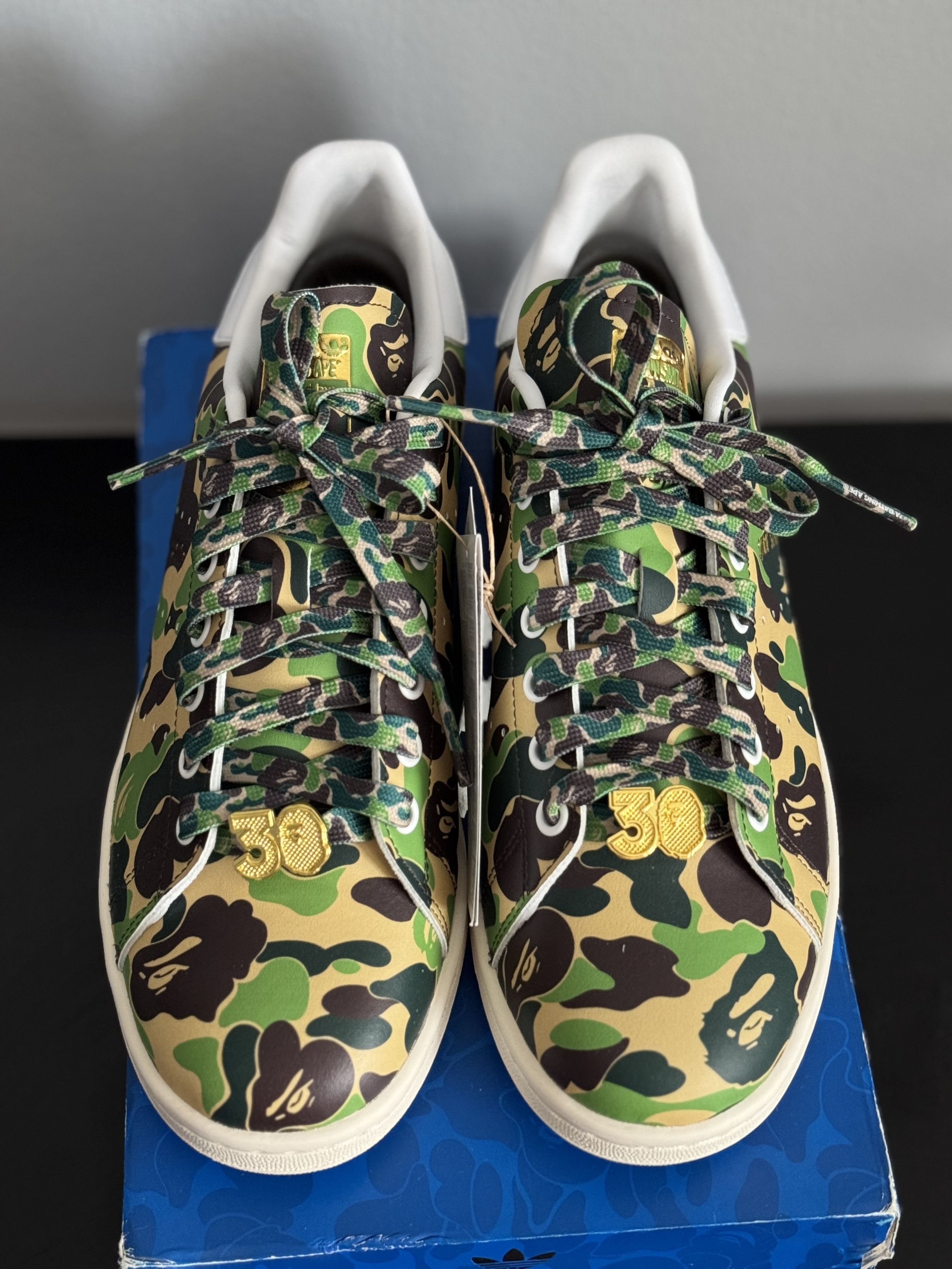 Adidas × Bape A Bathing Ape x Adidas Originals Stan Smith Camo IG8949 bape Size US 9 / EU 42 - 4 Thumbnail