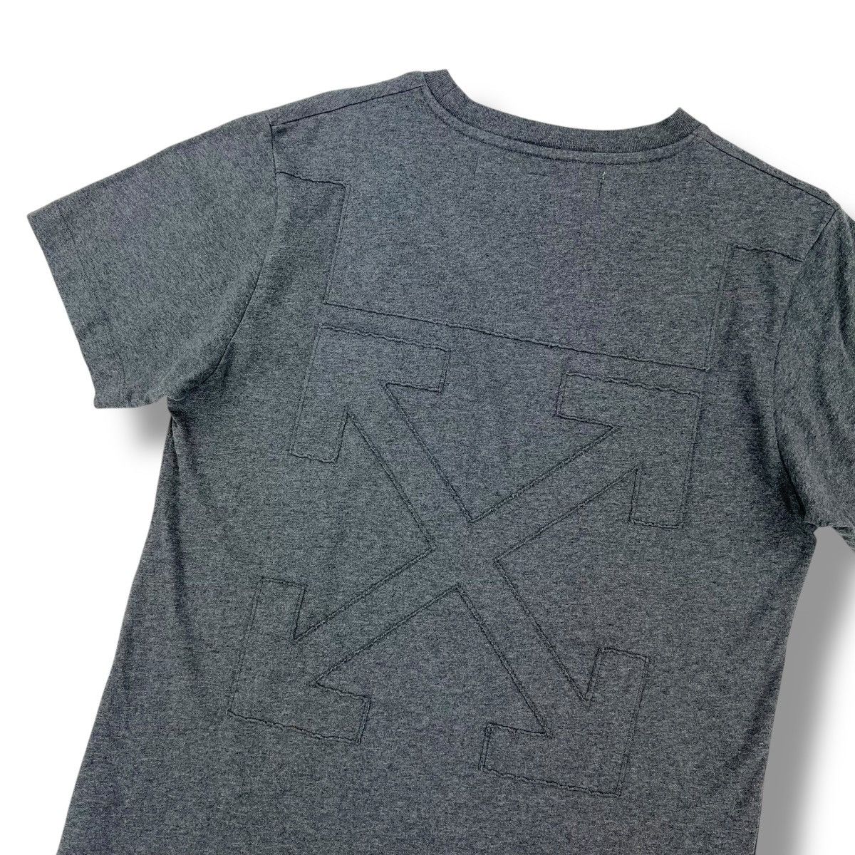 Off-White Off-White Cutout Arrows Grey T Shirt Size US M / EU 48-50 / 2 - 1 Thumbnail