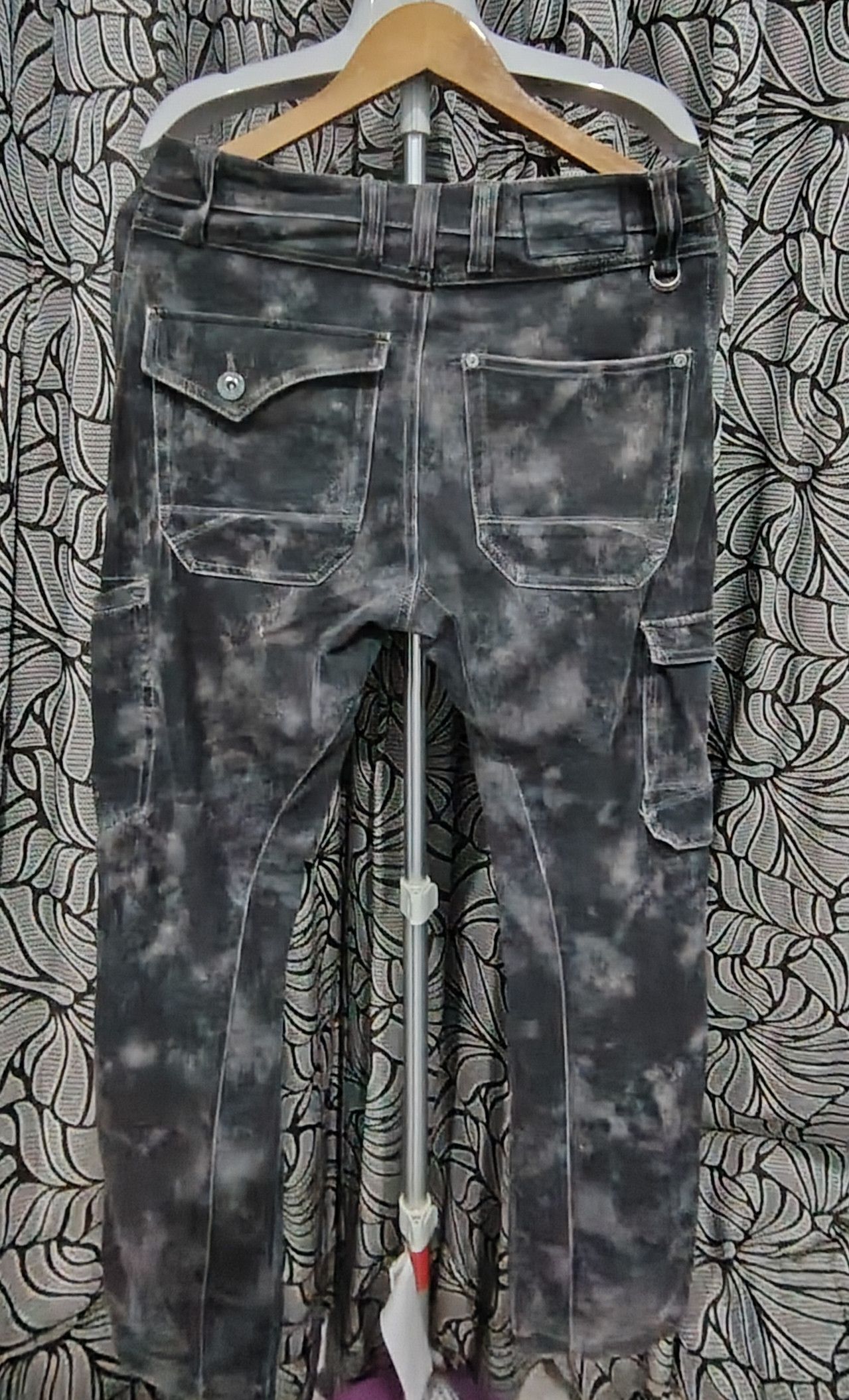 Japanese Brand FieldCore Black ripped distressed vtg cargo pants Size US 32 / EU 48 - 2 Thumbnail