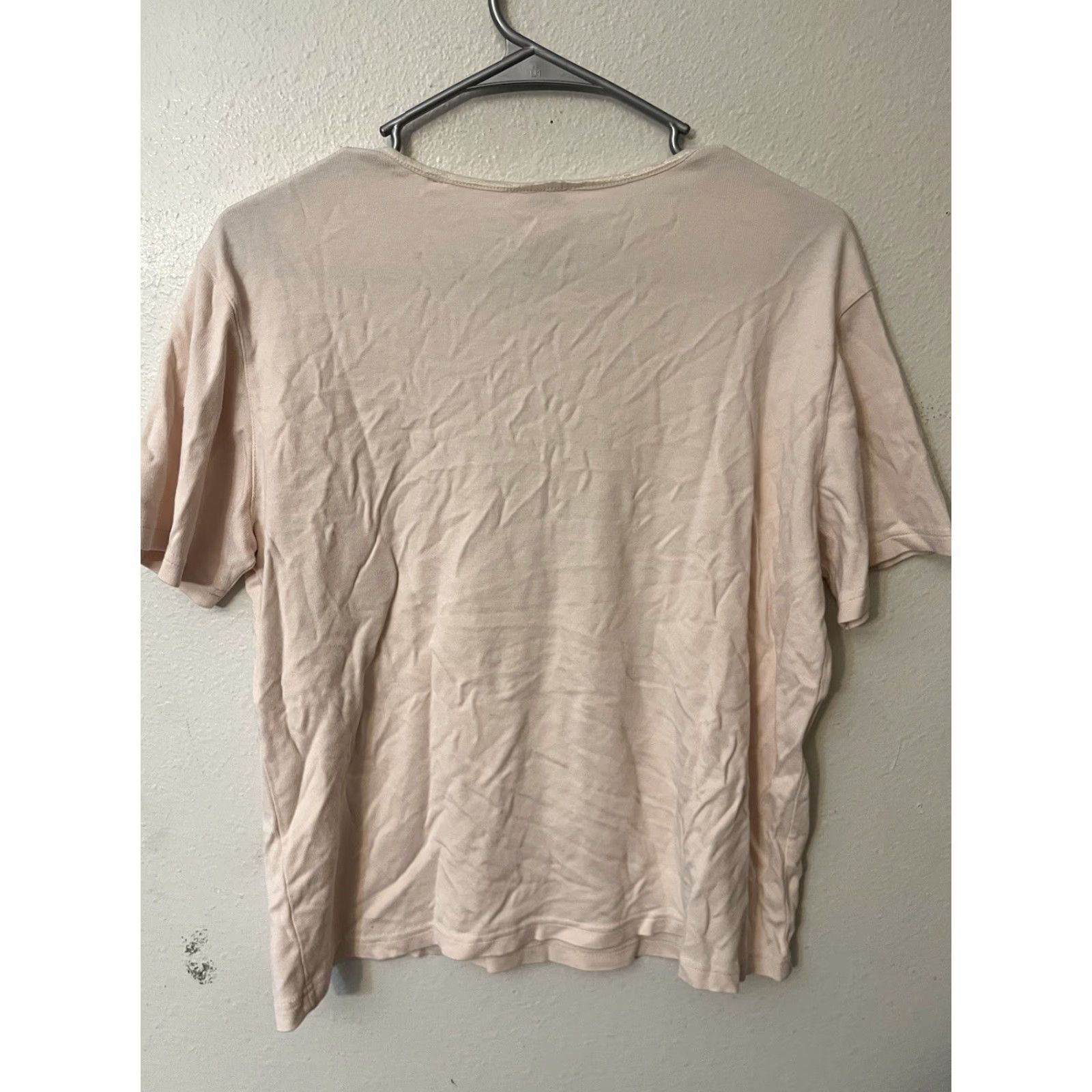 Talbots Talbots T Shirt Womens Large Pink Short Sleeve Rayon Cotton Blend Shirt Women L Pink Short Sleeve Rayon Cotton Blend Talbots T Shirt Size L / US 10 / IT 46 - 2 Thumbnail