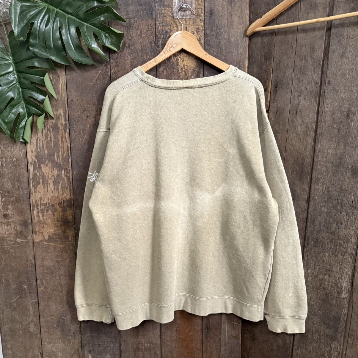 Stussy Vintage 90’s Stussy S Camo Crewneck sunfaded Size US L / EU 52-54 / 3 - 6 Thumbnail