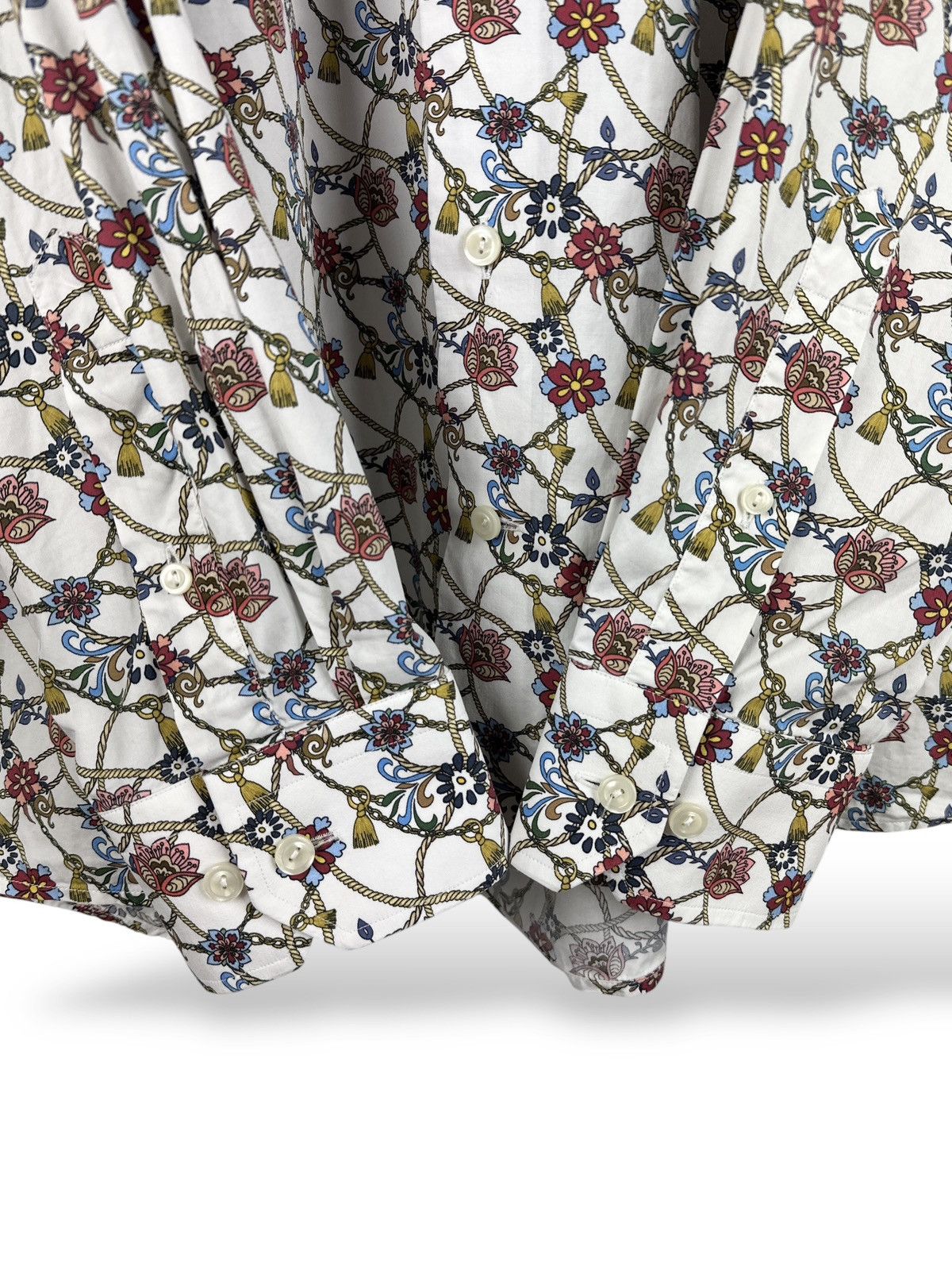 Eton Eton Contemporary Floral Print Long Sleeve Button Up Shirt Size US L / EU 52-54 / 3 - 8 Thumbnail