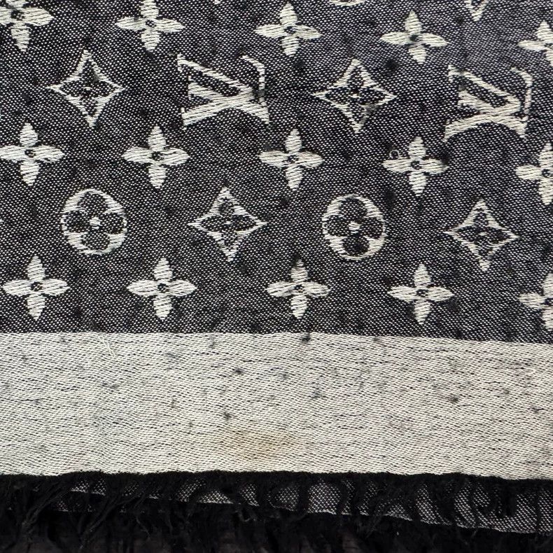 Louis Vuitton Louis Vuitton Reversible wool and silk-blended shawl scarf Size ONE SIZE - 4 Thumbnail