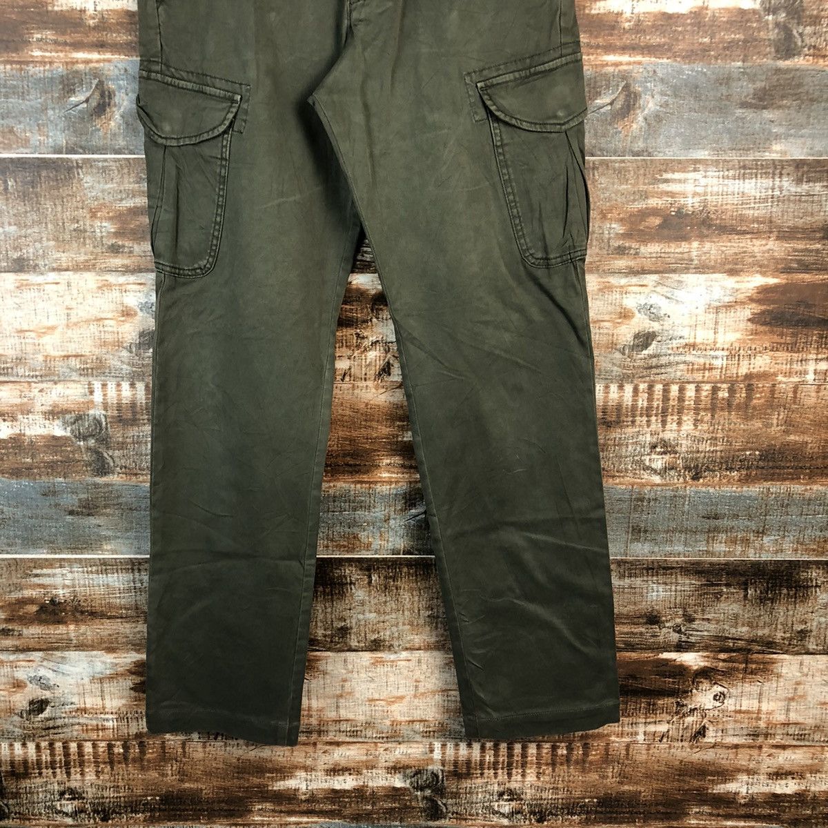 Japanese Brand DLL Uniqlo Green Cargo Multipocket Pants #C650 Size US 30 / EU 46 - 6 Thumbnail