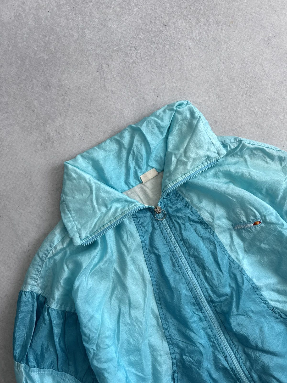 Ellesse Vintage Ellesse 90’s Nylon Women’s Rare Zip Track Jacket Size L / US 10 / IT 46 - 4 Thumbnail