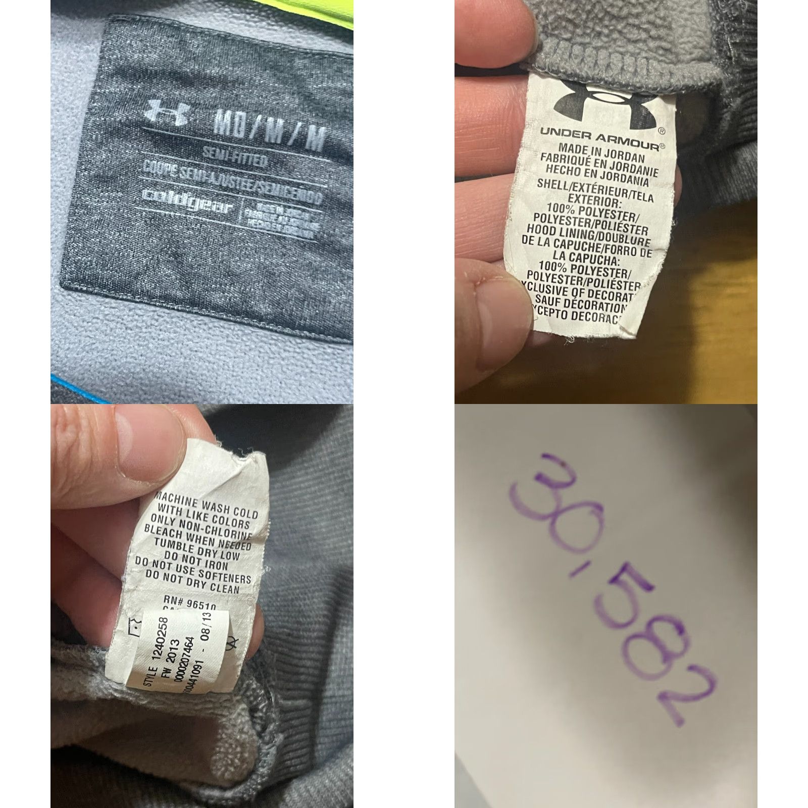 Under Armour Under armour Hoodie Womens Medium Gray Pullover Long Sleeve Semi Fitted Regular Size M Size M / US 6-8 / IT 42-44 - 8 Thumbnail