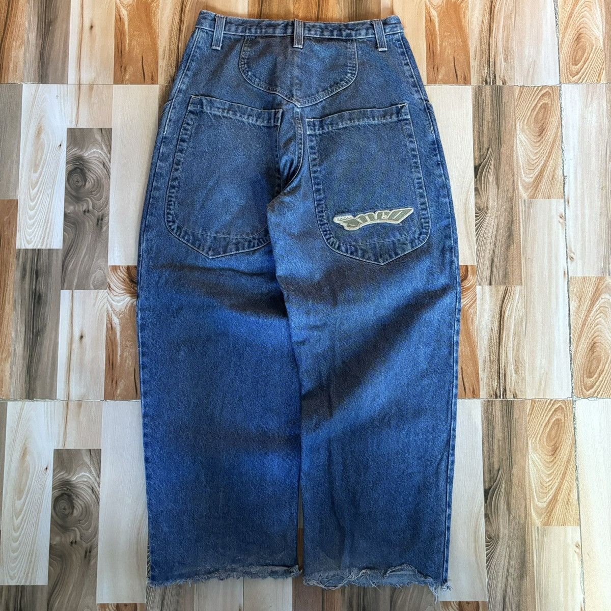 image of Crazy Vintage 90's Jnco Low Down Baggy Jeans in Blue, Men's (Size 32)