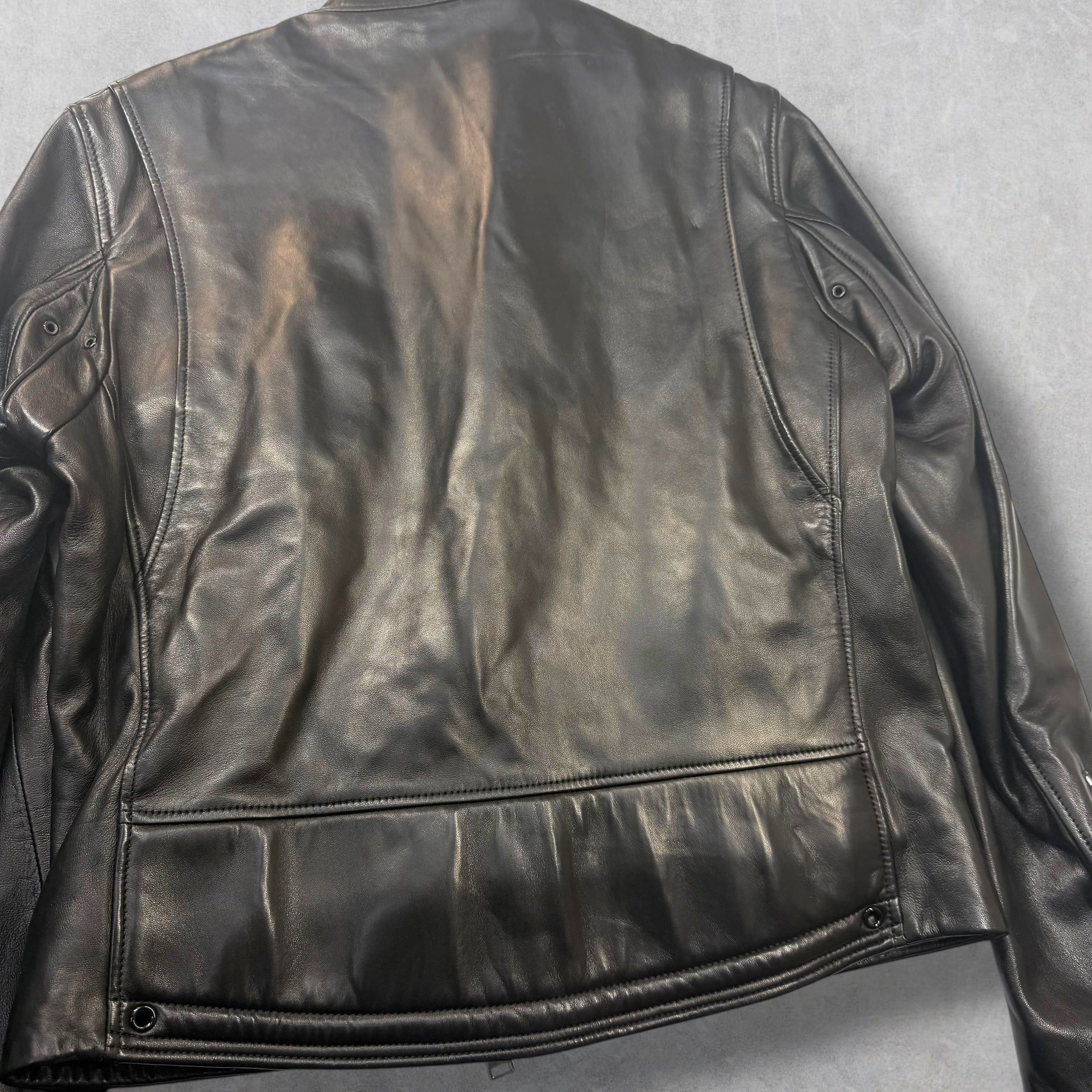 Other Saint Laurent Cafe Racer Leather Biker Jacket 54 (M) Size US M / EU 48-50 / 2 - 5 Thumbnail