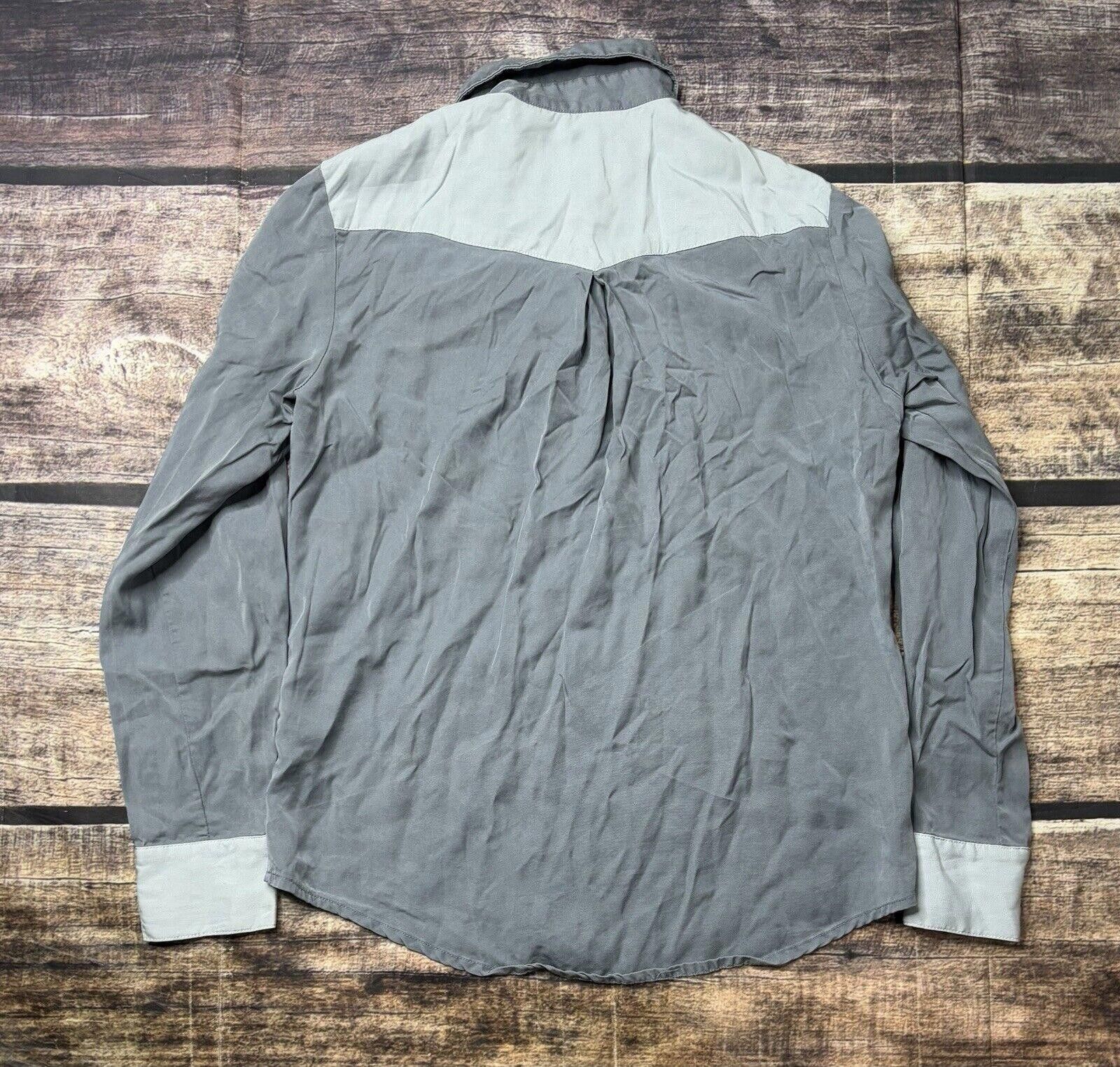 Other Sabina Musayev Shirt Women's XS Pearl Snap Pocket Viscose Size XS / US 0-2 / IT 36-38 - 3 Thumbnail