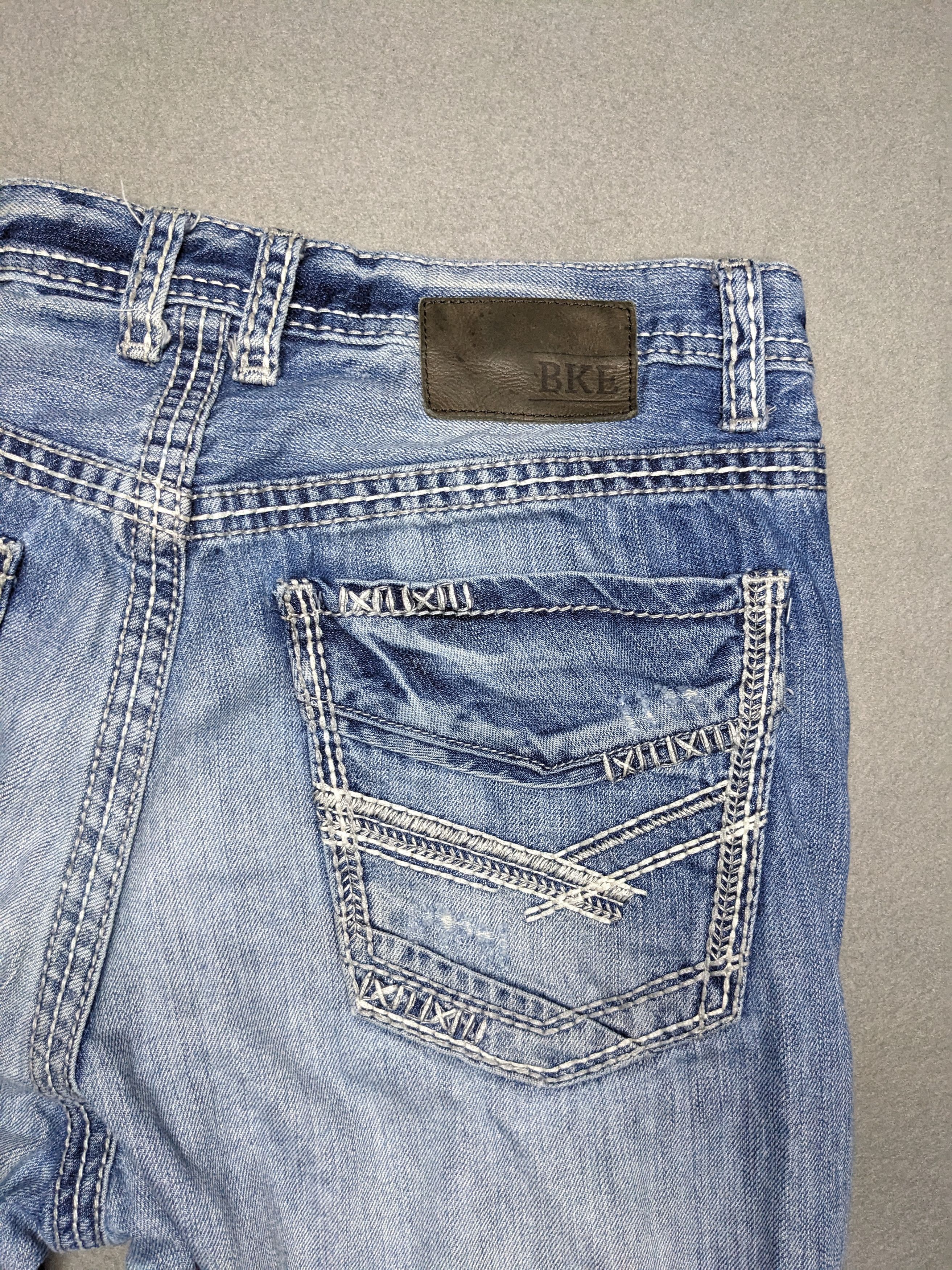 BKE BKE Tyler Straight Jeans 32x30 Distressed Whiskered Western Size US 32 / EU 48 - 6 Thumbnail