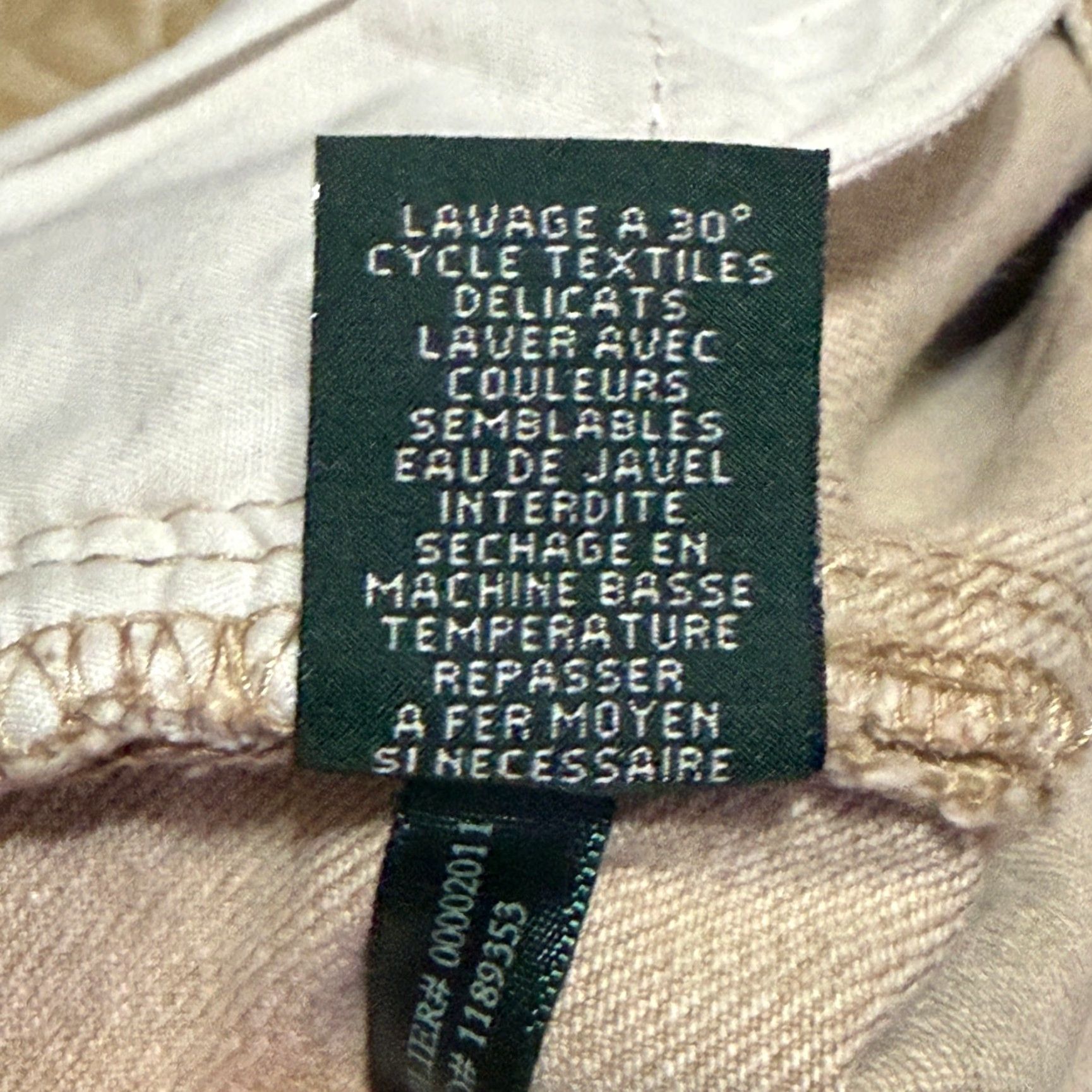 Ralph Lauren Ralph Lauren Pants Womens 12 Tan Beige Stretch Knee Patch Riding Equestrian Chino Straight Leg 31in Inseam Size 34" / US 12 / IT 48 - 6 Thumbnail