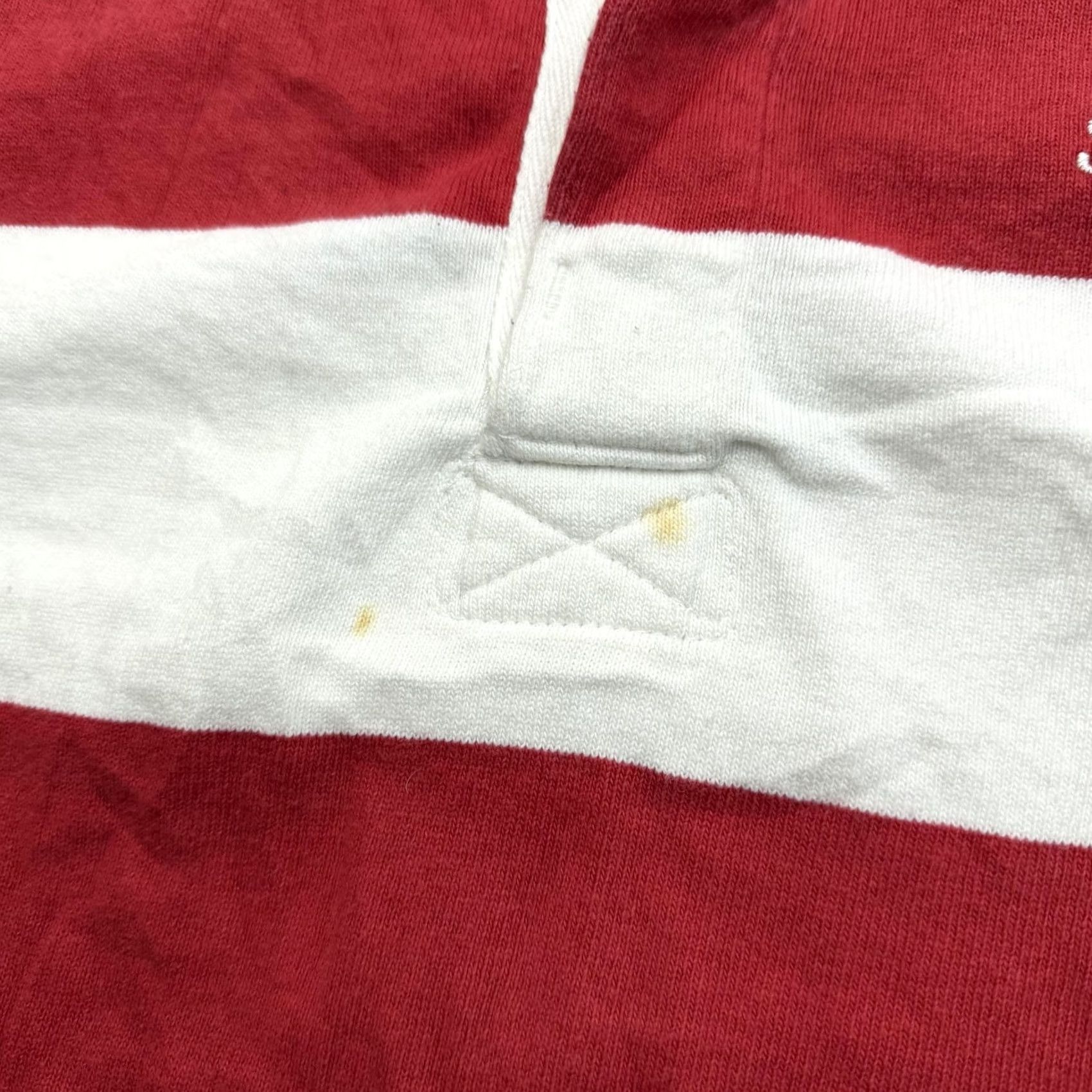 Barbarian Barbarian Rugby Polo Shirt Mens Small Red White Stripe Long Sleeve Cotton Canada Size US S / EU 44-46 / 1 - 4 Thumbnail