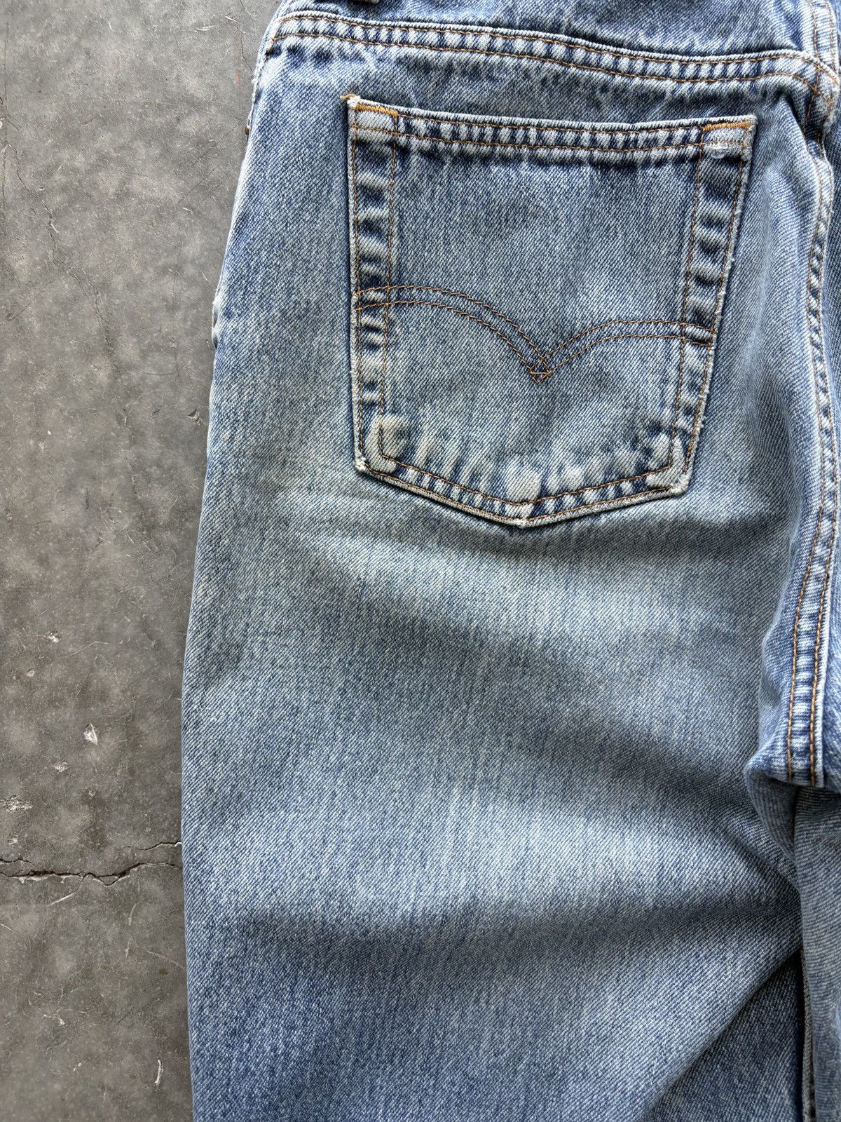 Levi's Vintage 90s Levis 550 Denim Shorts Baggy Distressed Skater Size US 31 - 8 Thumbnail