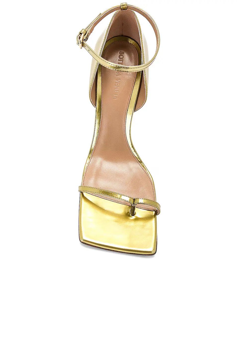Bottega Veneta o1n1vont1224 Stretch Strap Sandals in Gold Size US 4 / IT 34 - 4 Thumbnail