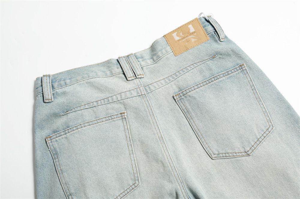 Jean Punk Retro Washed Gradient Jeans for Men Size US 32 / EU 48 - 4 Thumbnail