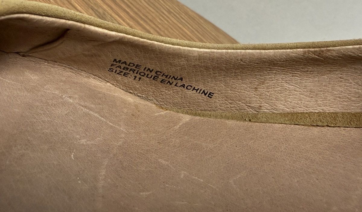 Anthropologie Anthropologie Suede Camel Pointed Checkerbox Wood Block Heel Size US 11 / IT 41 - 6 Thumbnail